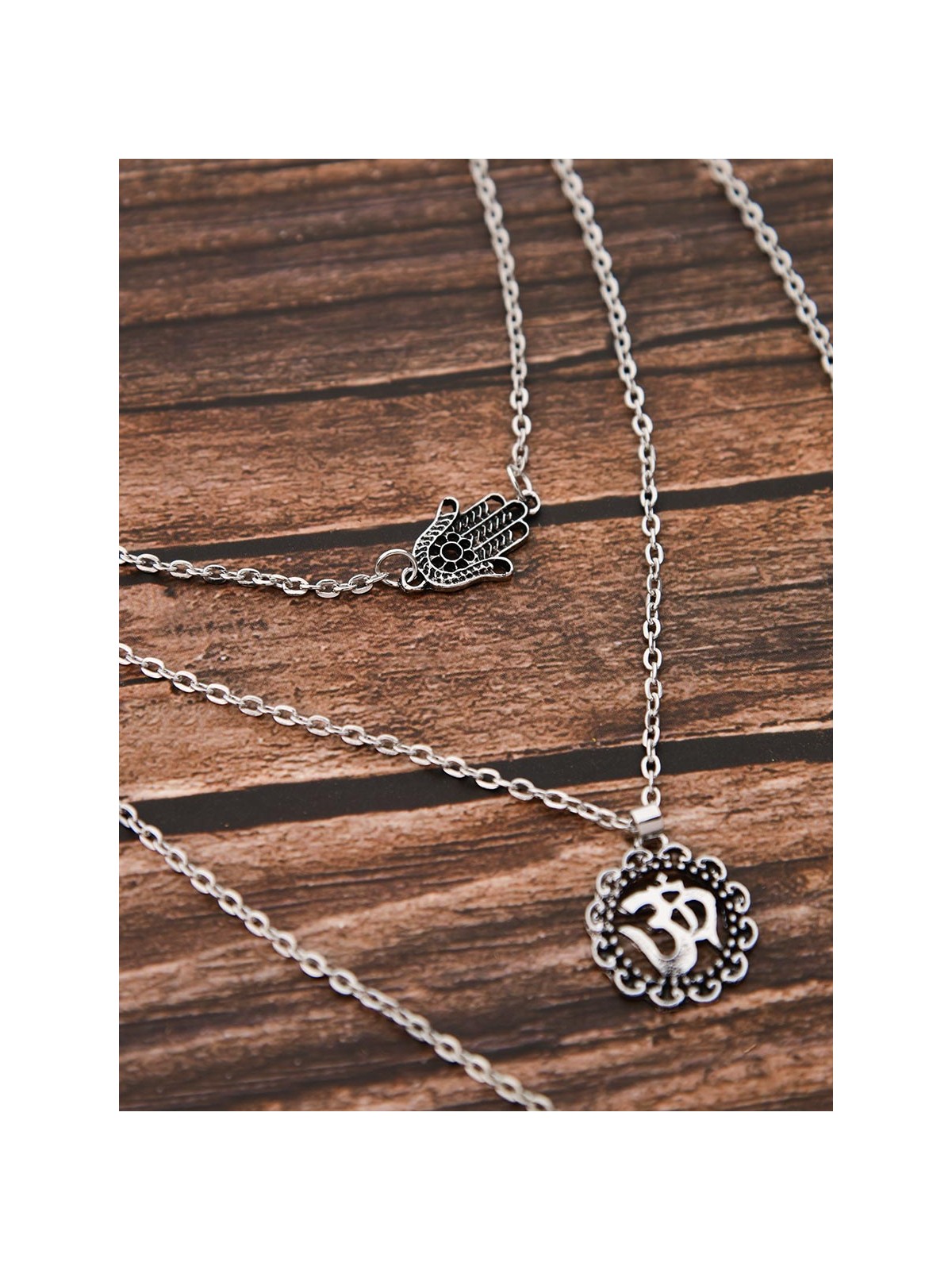 The Layered Spirituality - Oxidised Chain Necklace