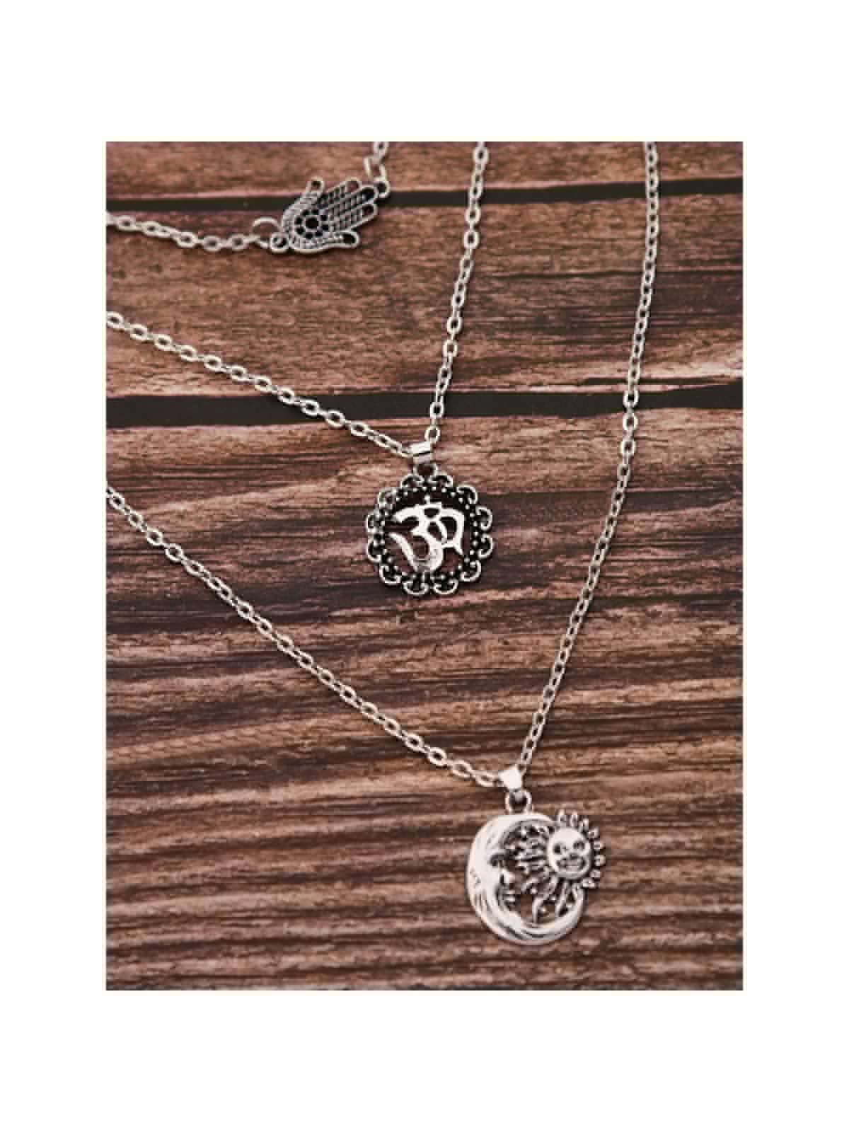 The Layered Spirituality - Oxidised Chain Necklace