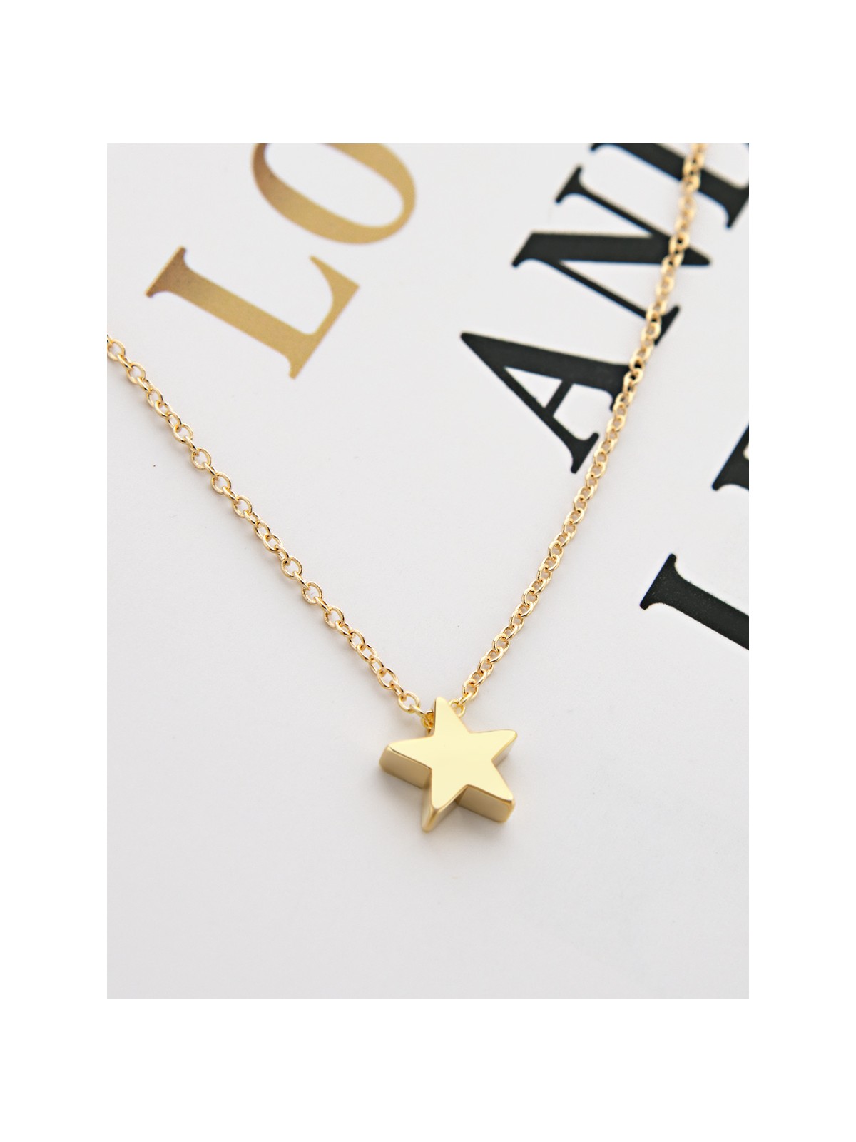Little Elegant Star Necklace - Golden