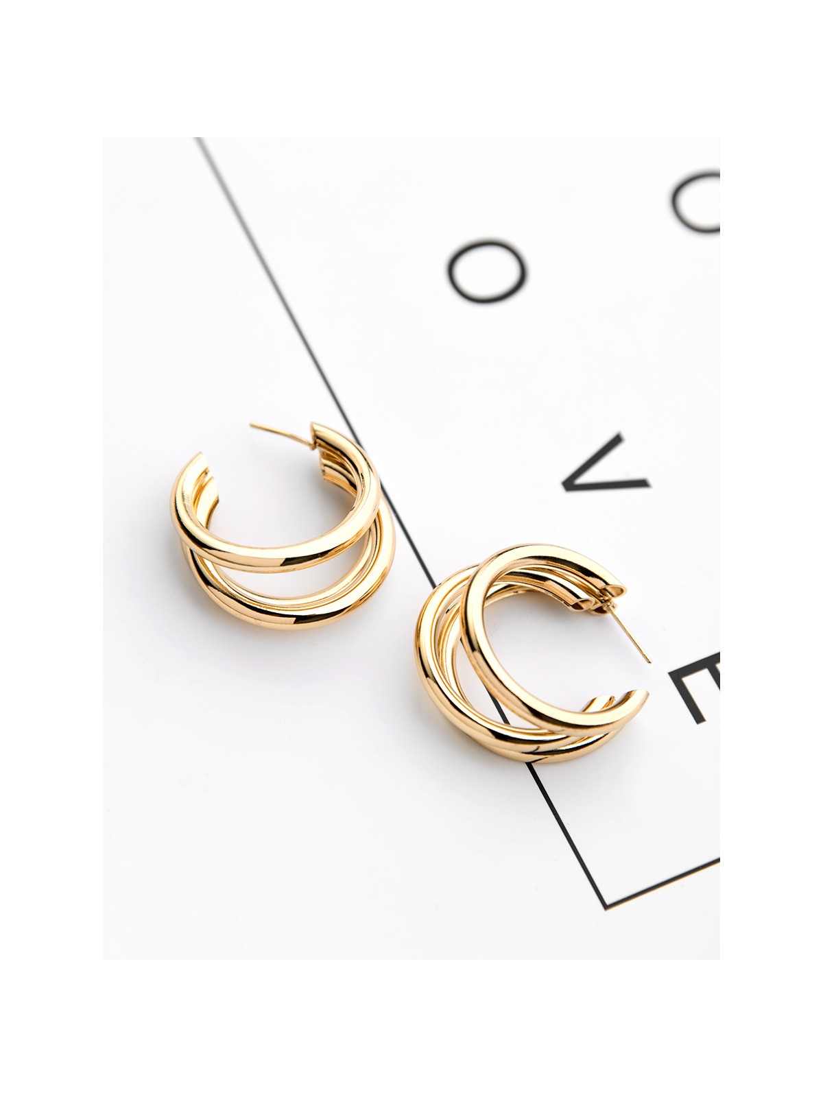 The Elegant Statement Makers - Golden Stud Earrings