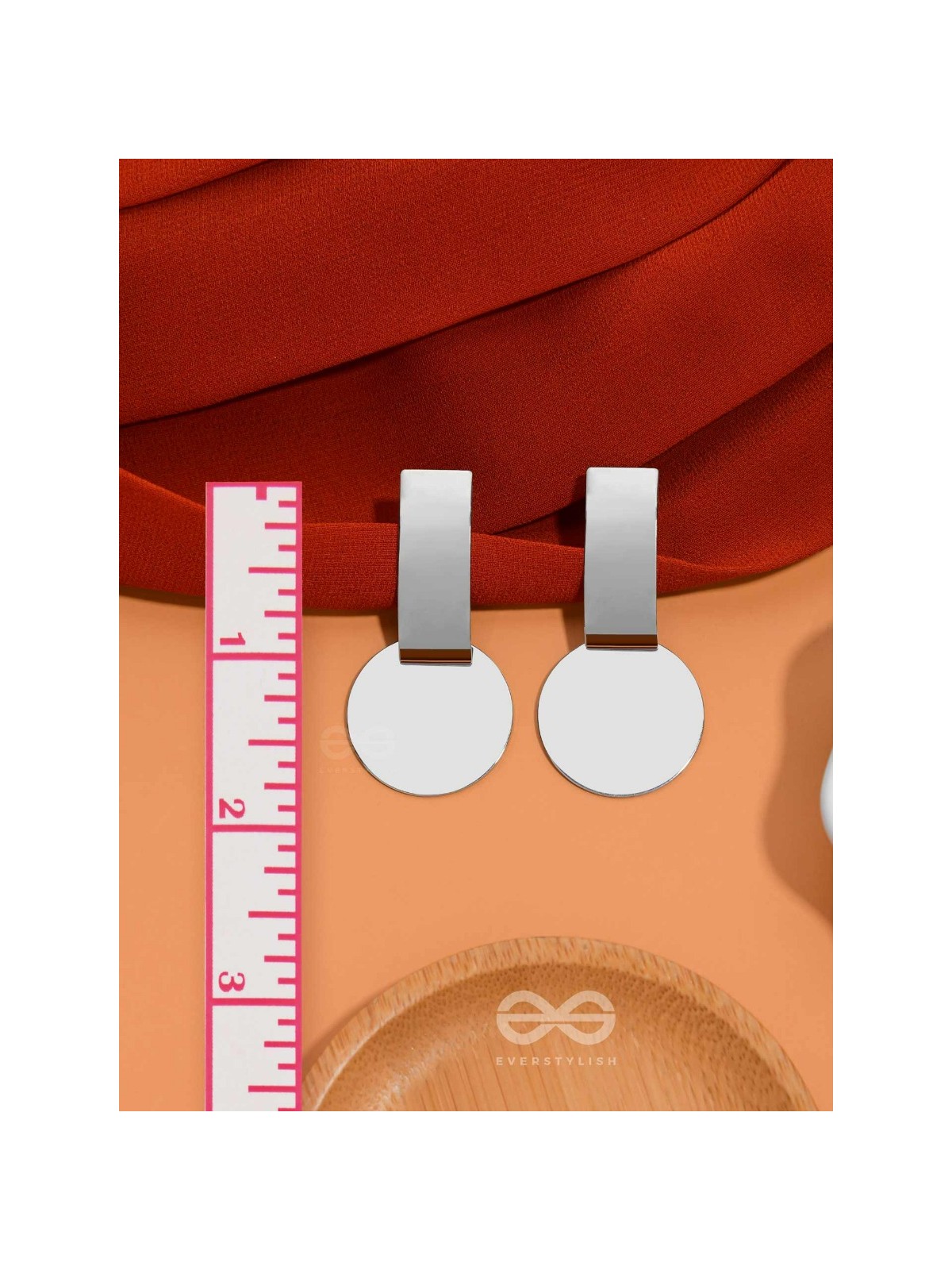 The Chic Geometry (Silver) - Statement Earrings