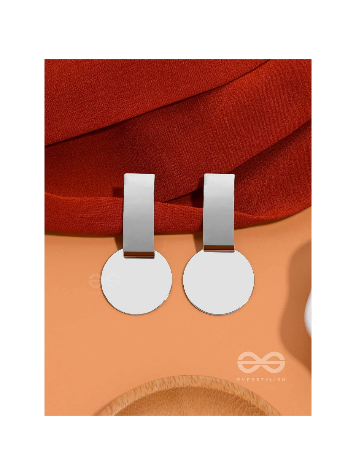 The Chic Geometry (Silver) - Statement Earrings