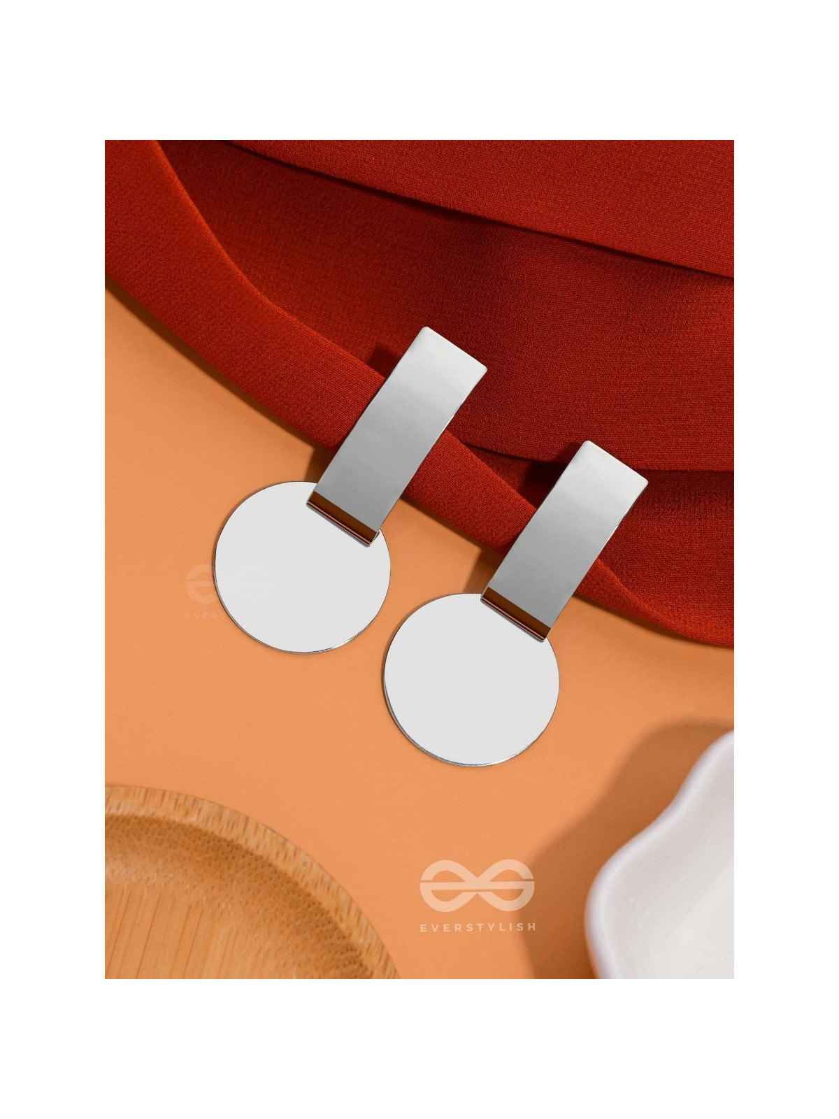 The Chic Geometry (Silver) - Statement Earrings