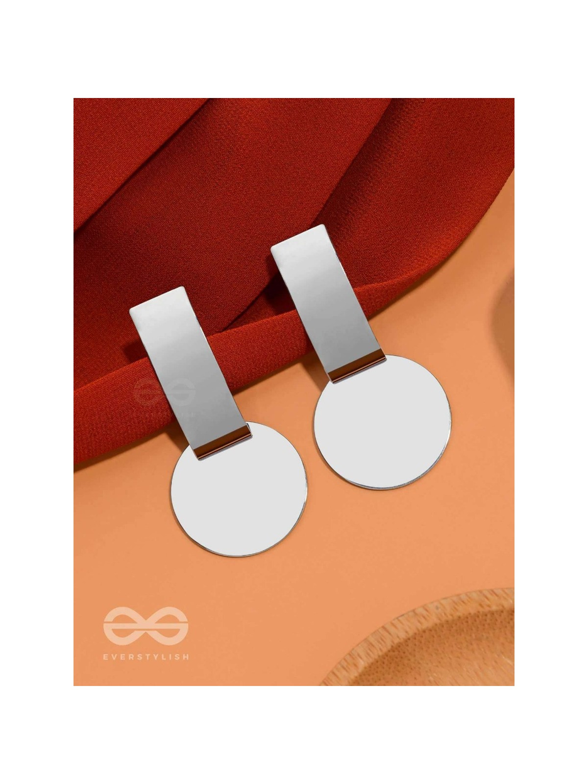 The Chic Geometry (Silver) - Statement Earrings