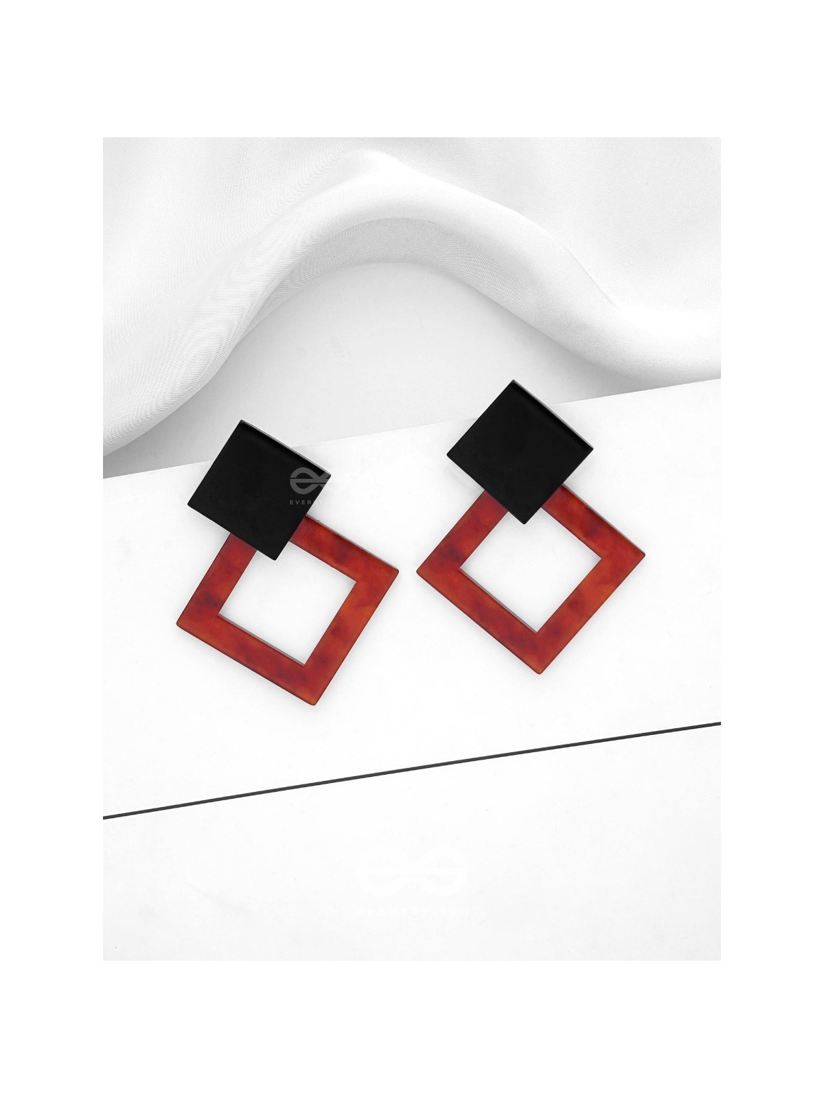 The Geometric Chic - Leopard Acrylic Studs