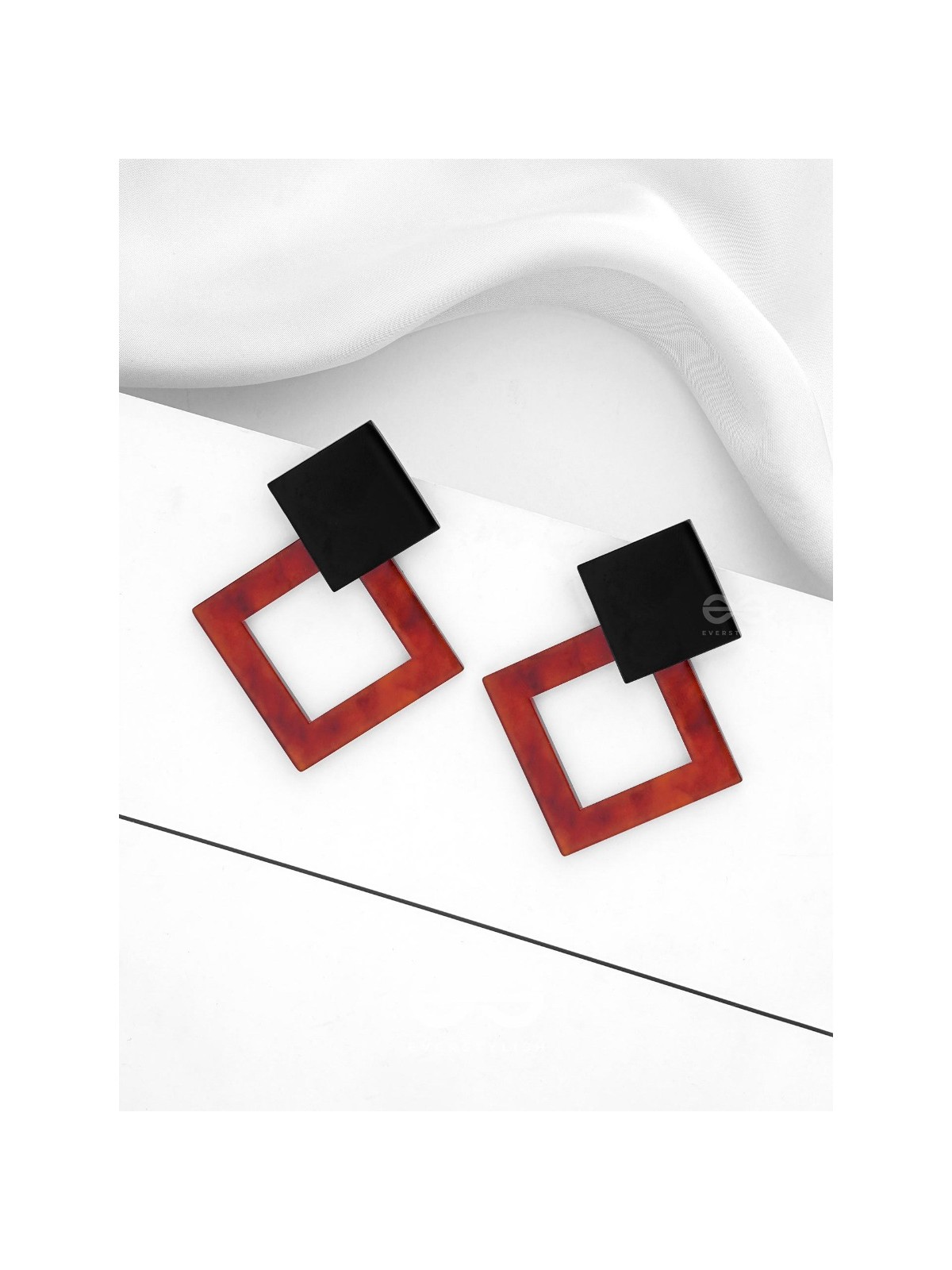 The Geometric Chic - Leopard Acrylic Studs