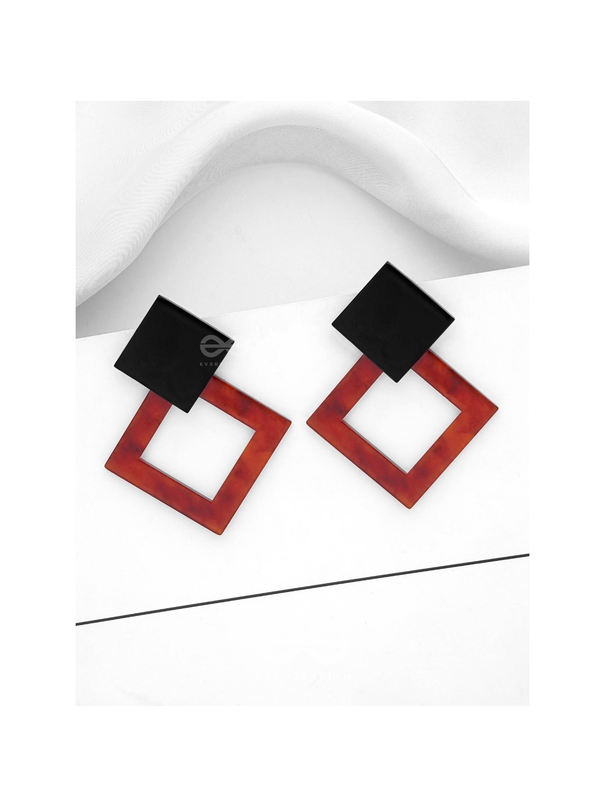 The Geometric Chic - Leopard Acrylic Studs