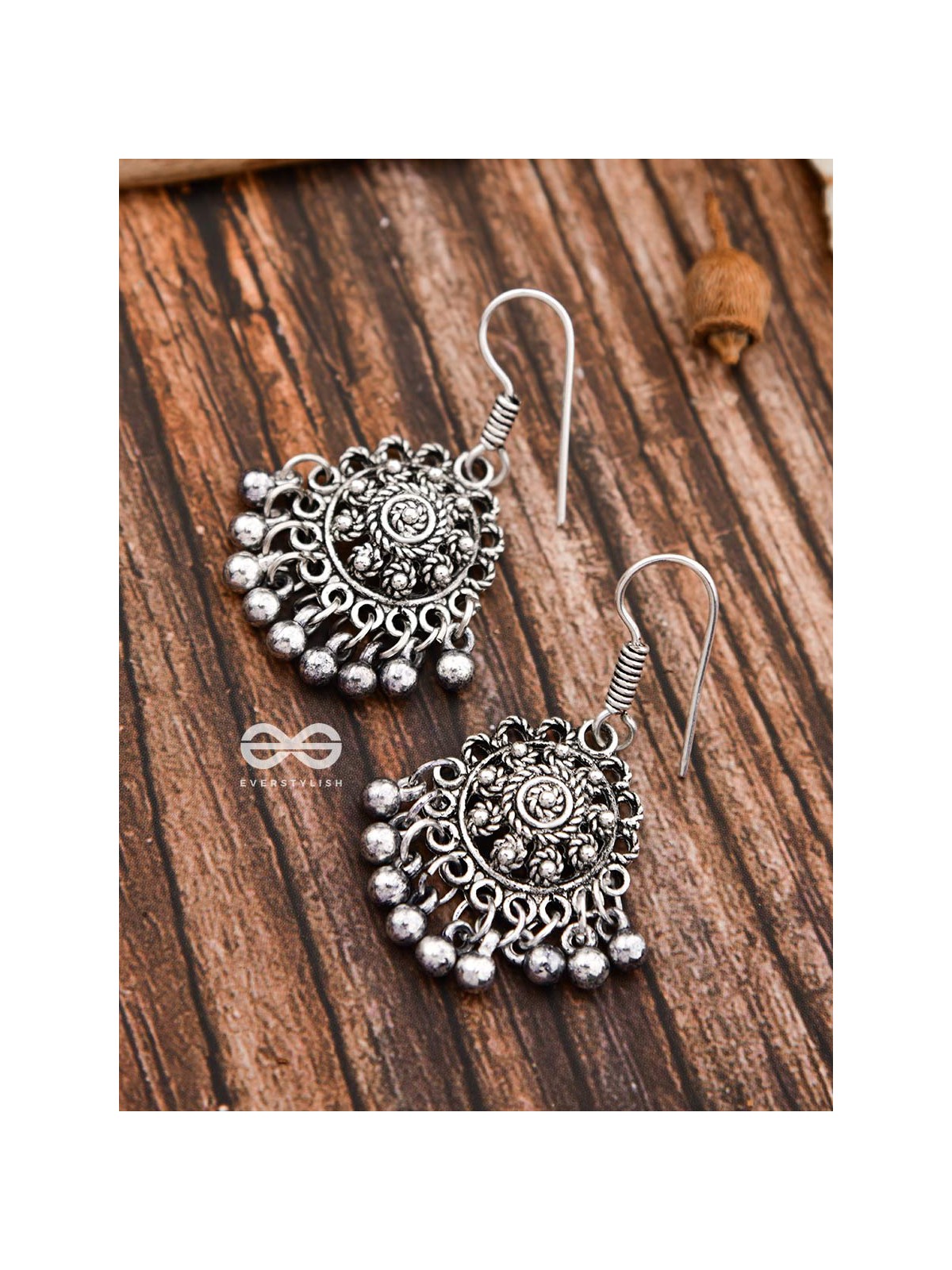 The Motif Circles - The Oxidised Dangler Collection