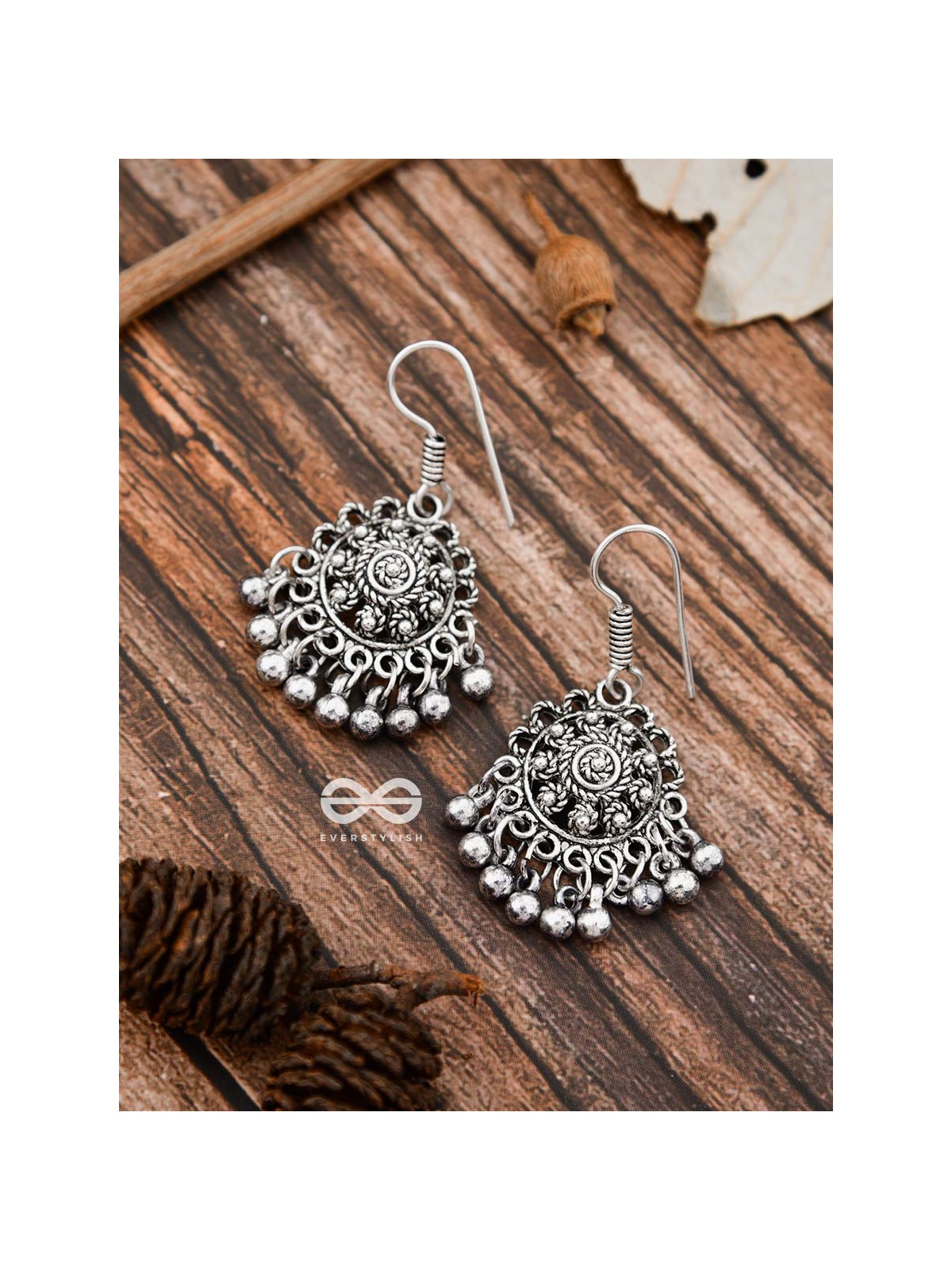 The Motif Circles - The Oxidised Dangler Collection