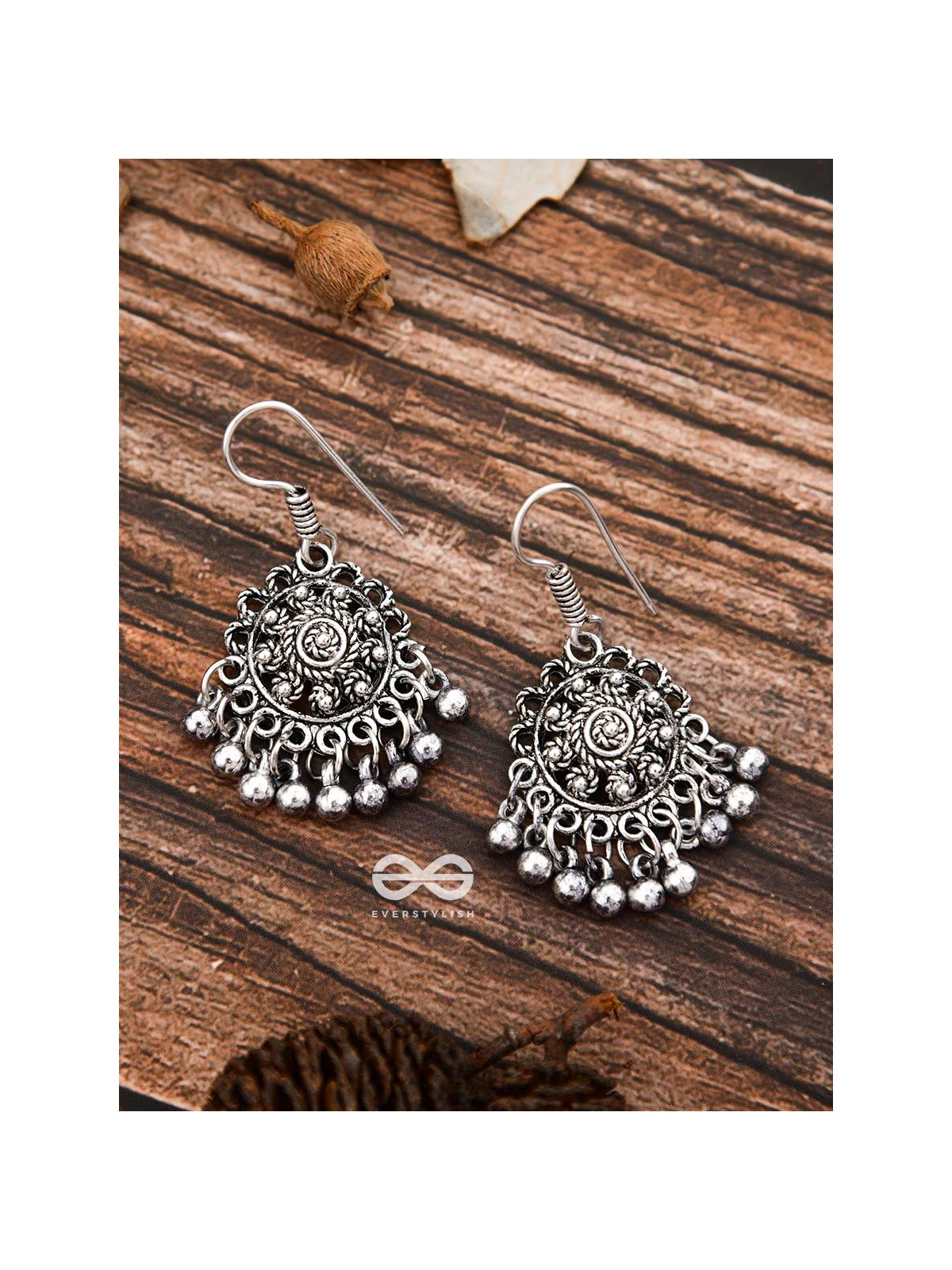 The Motif Circles - The Oxidised Dangler Collection