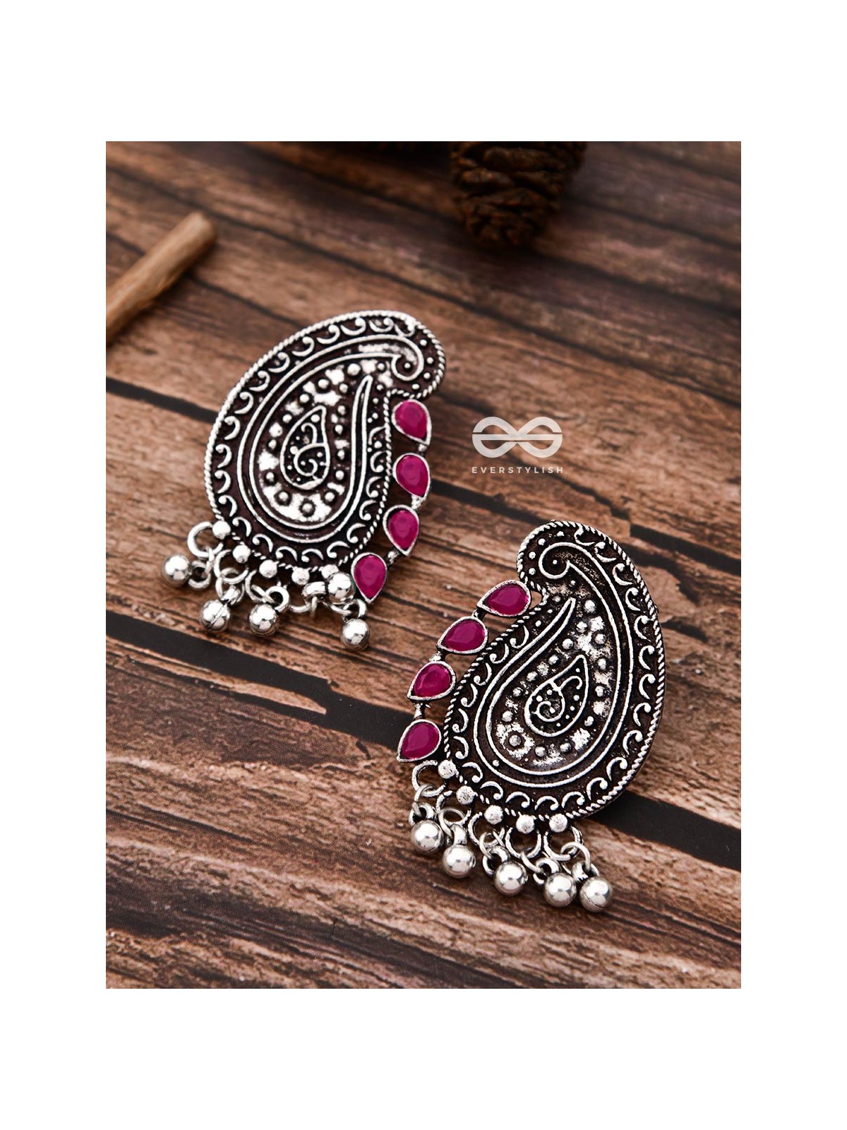 The Vintage Motifs - Ruby Red - The Embellished Oxidised Collection