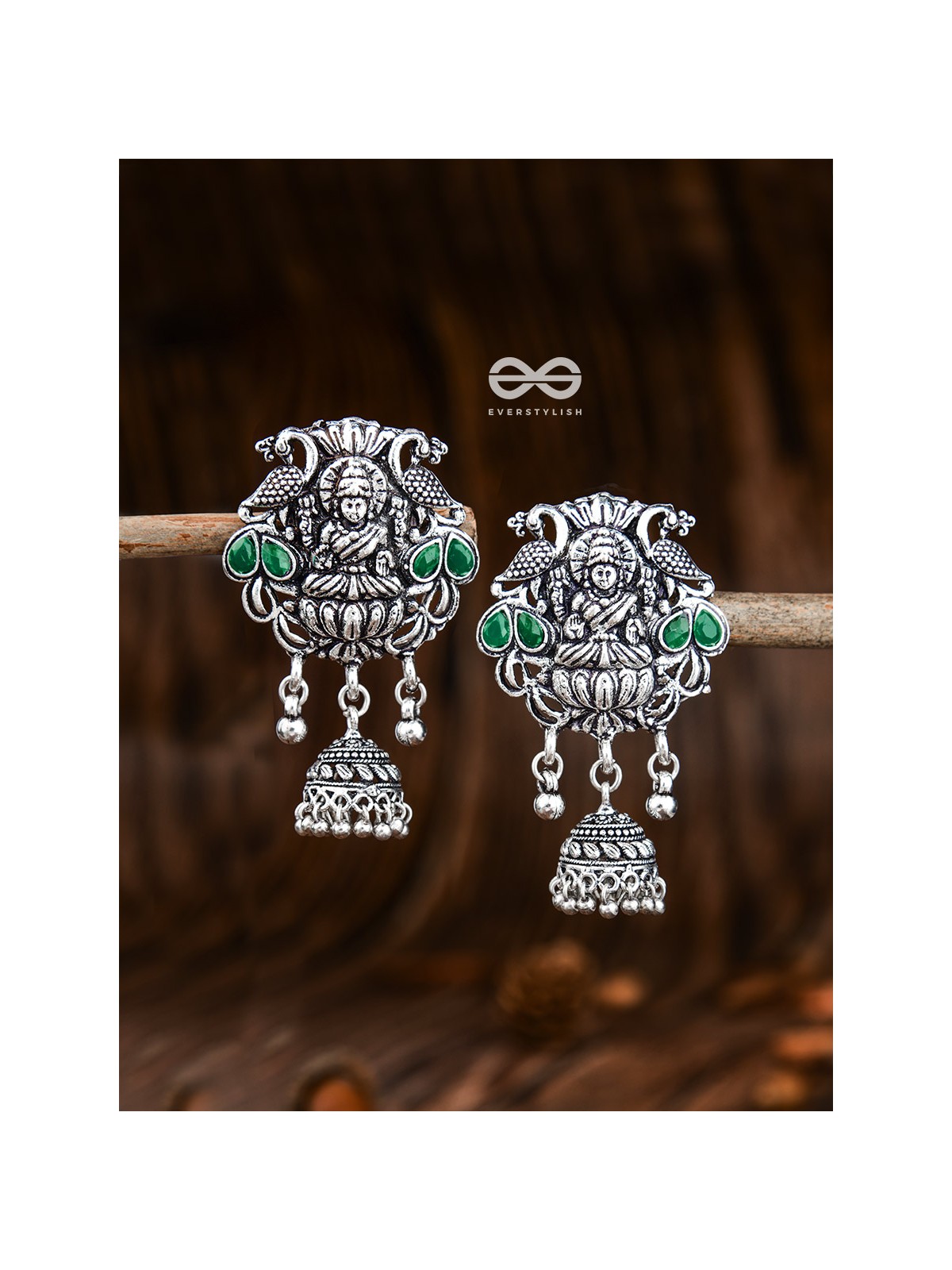 The Divine Goddess (Emerald Green) - Embellished Oxidised Collection
