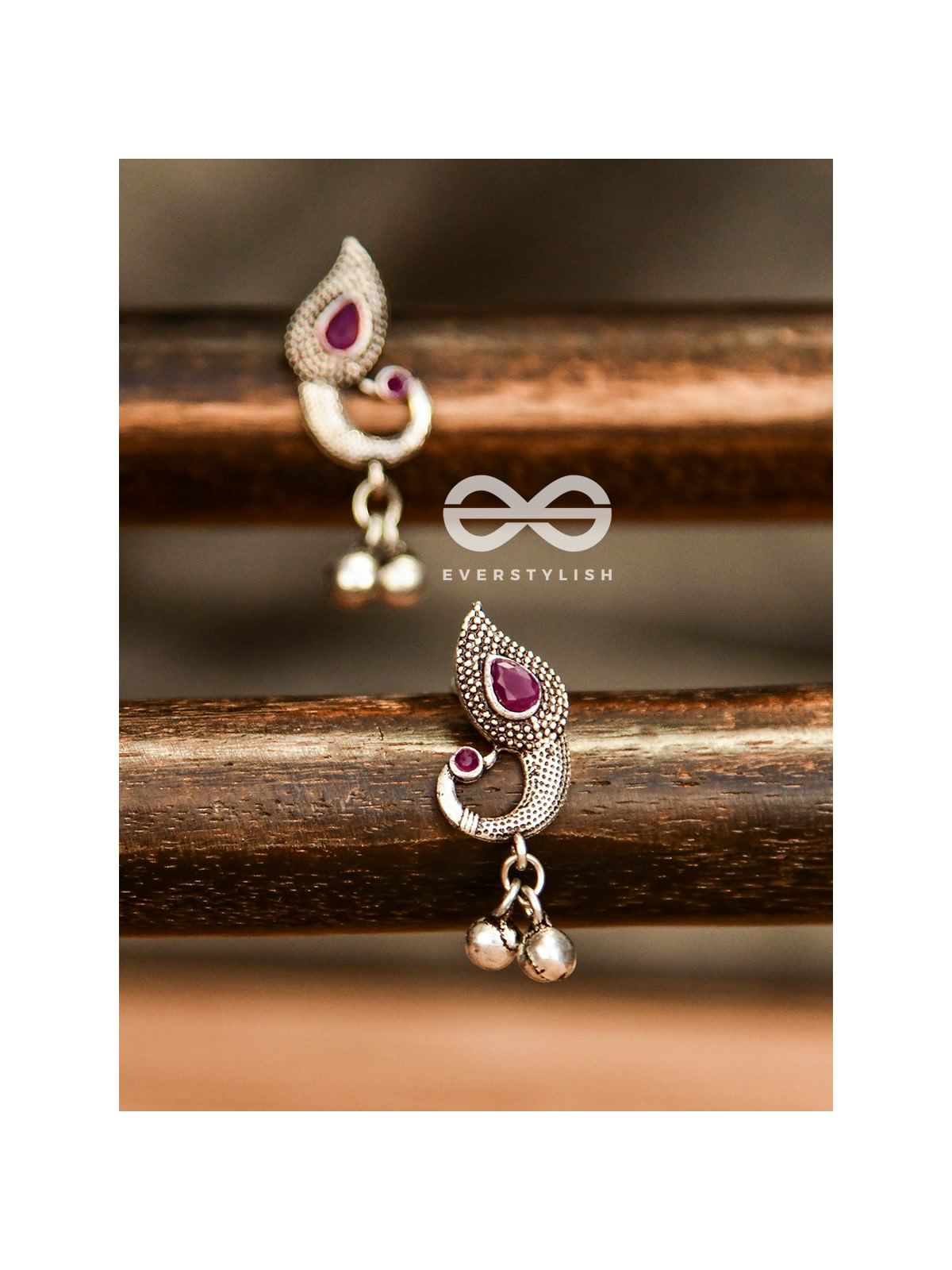 The Vintage Peacocks (Ruby Red) - The Melodious Ghungroo Collection