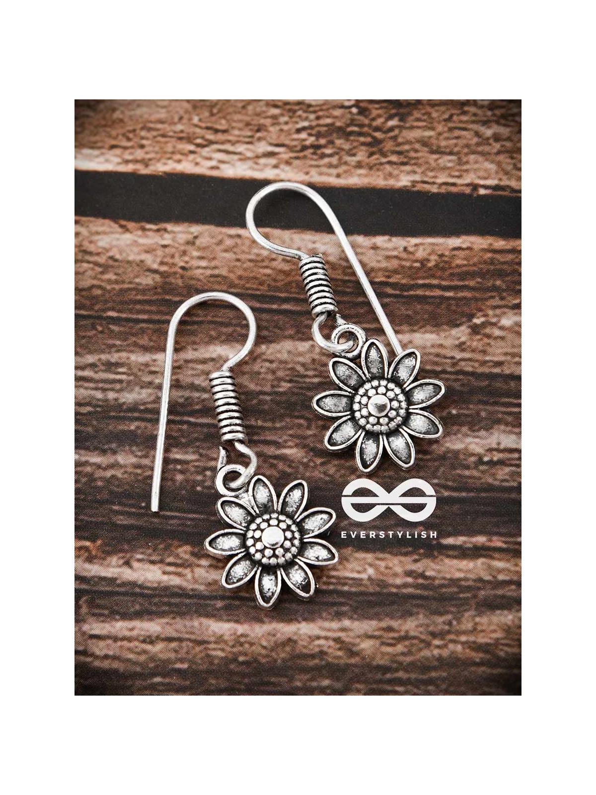 The Cute Floral Danglers - Tiny Trinket Earrings