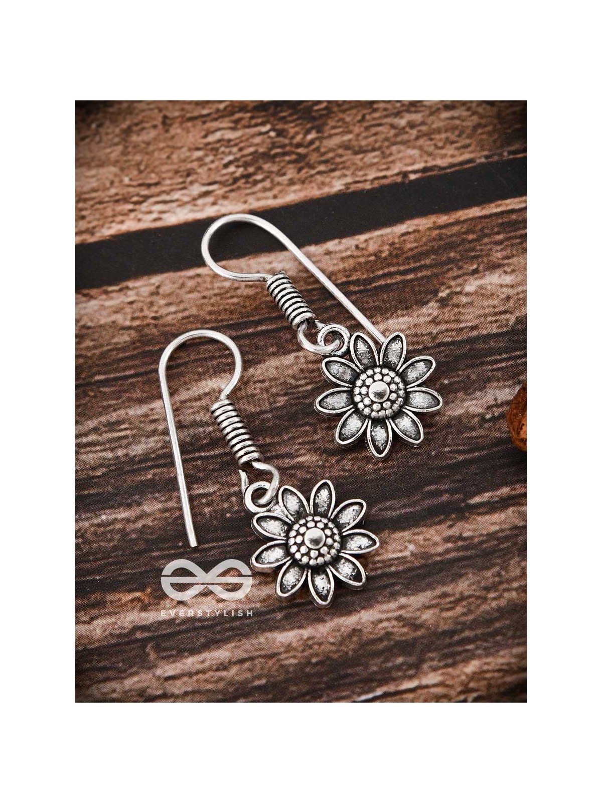The Cute Floral Danglers - Tiny Trinket Earrings