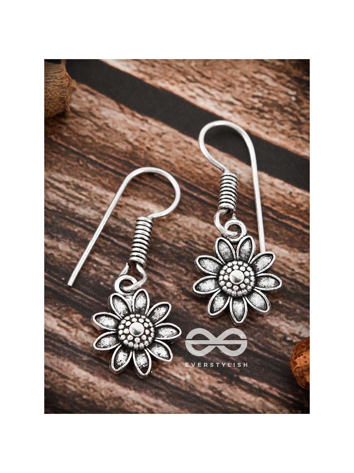 The Cute Floral Danglers - Tiny Trinket Earrings
