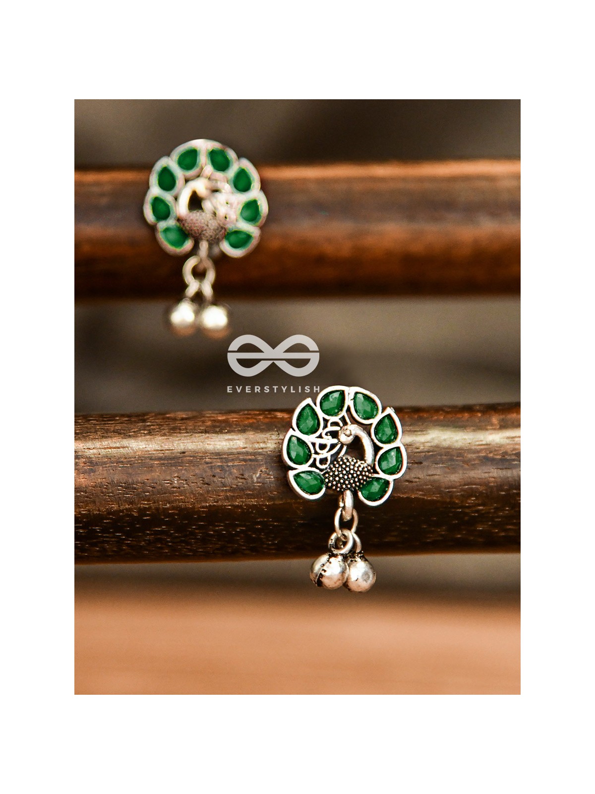 The Vintage Peacocks (Ruby Red) - The Melodious Ghungroo Collection