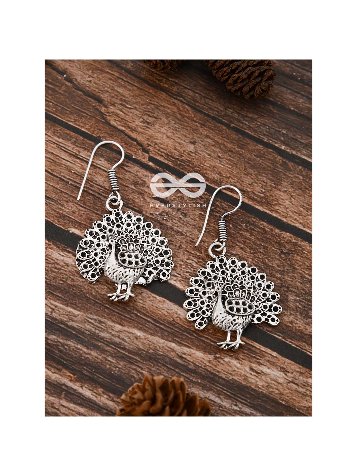 The Fanning Peacocks - Tiny Trinket Earrings