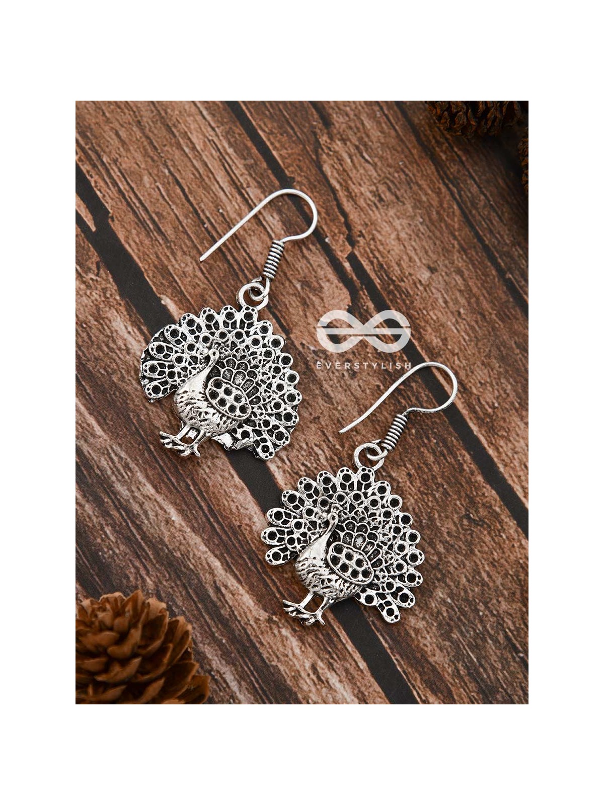 The Fanning Peacocks - Tiny Trinket Earrings