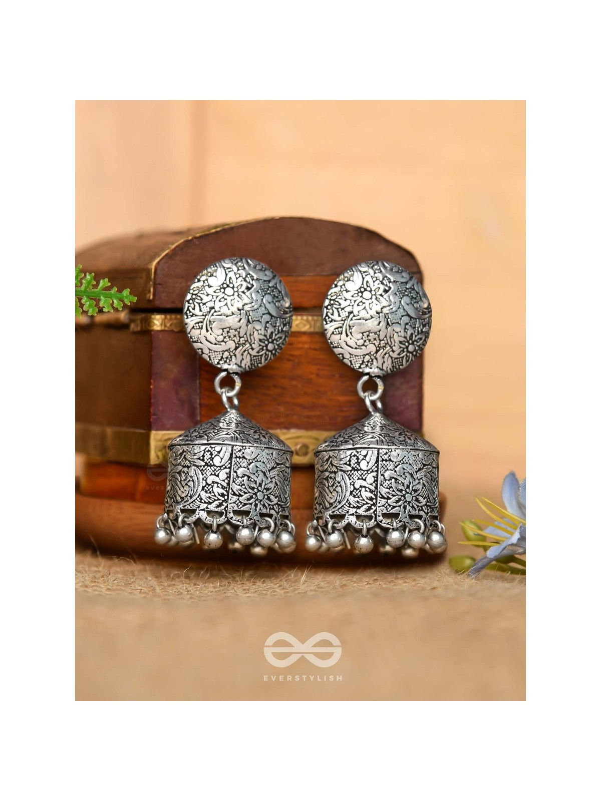 The Intricate Sophistication - Oxidised Boho Earrings