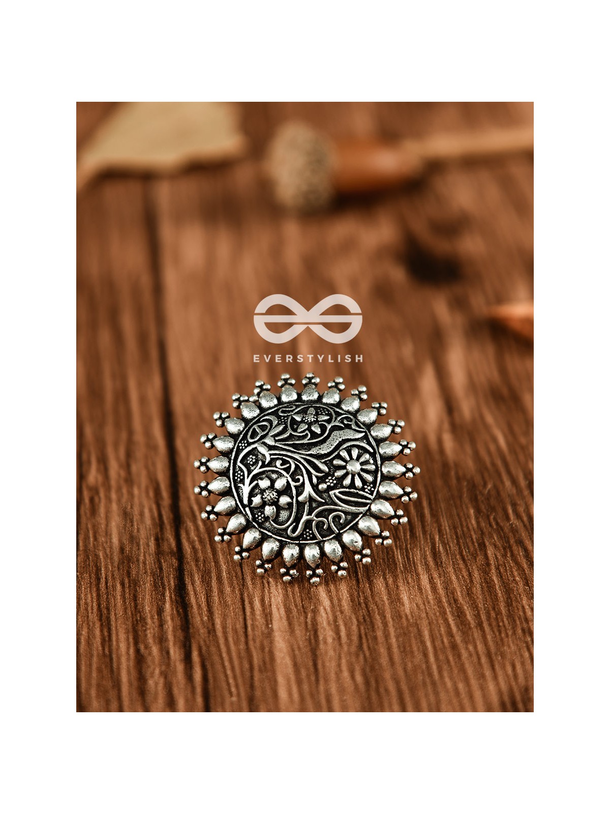 The Nature Connect - Oxidised Boho Ring