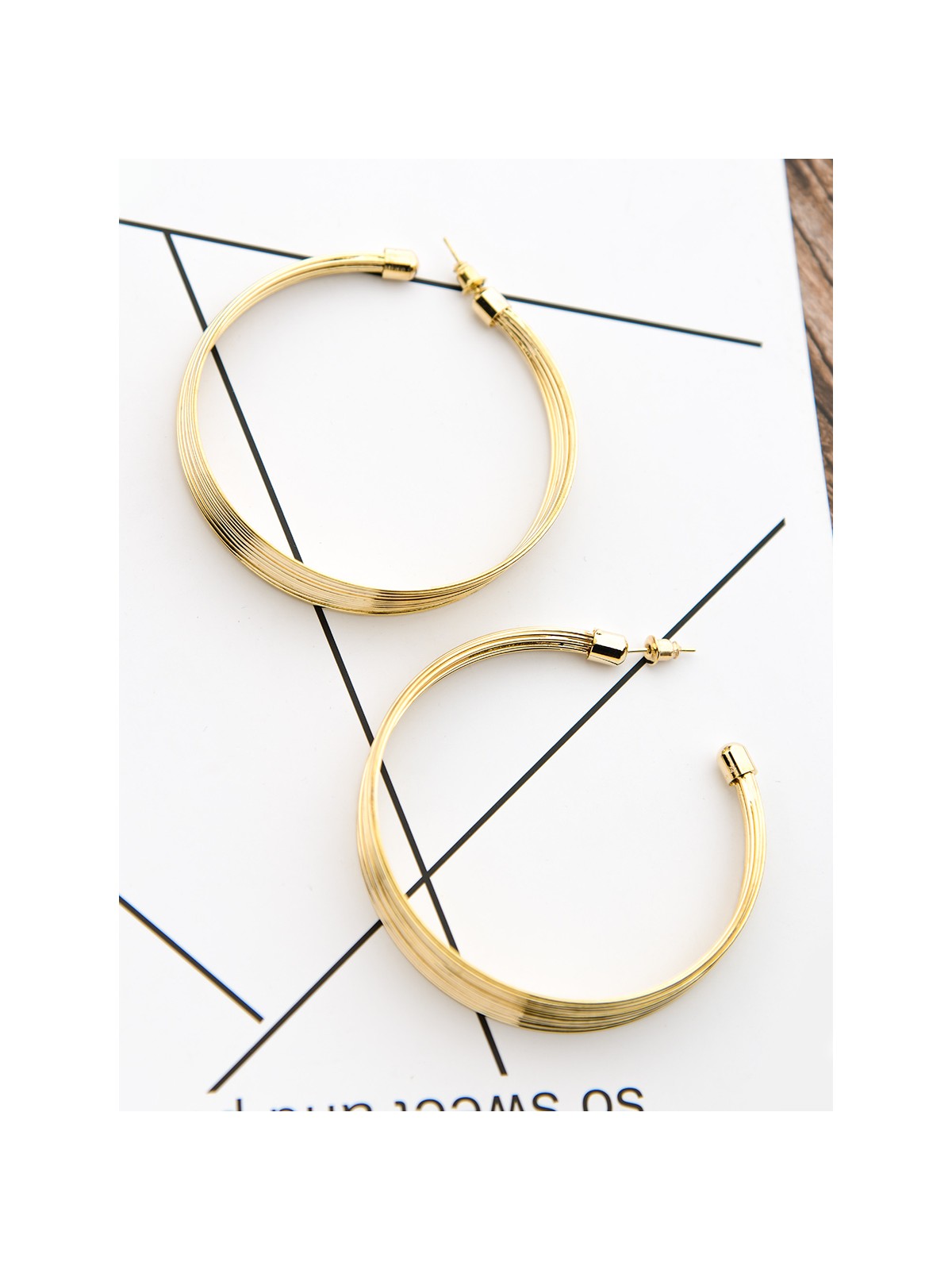 The Layered Oversized Hoops - Golden