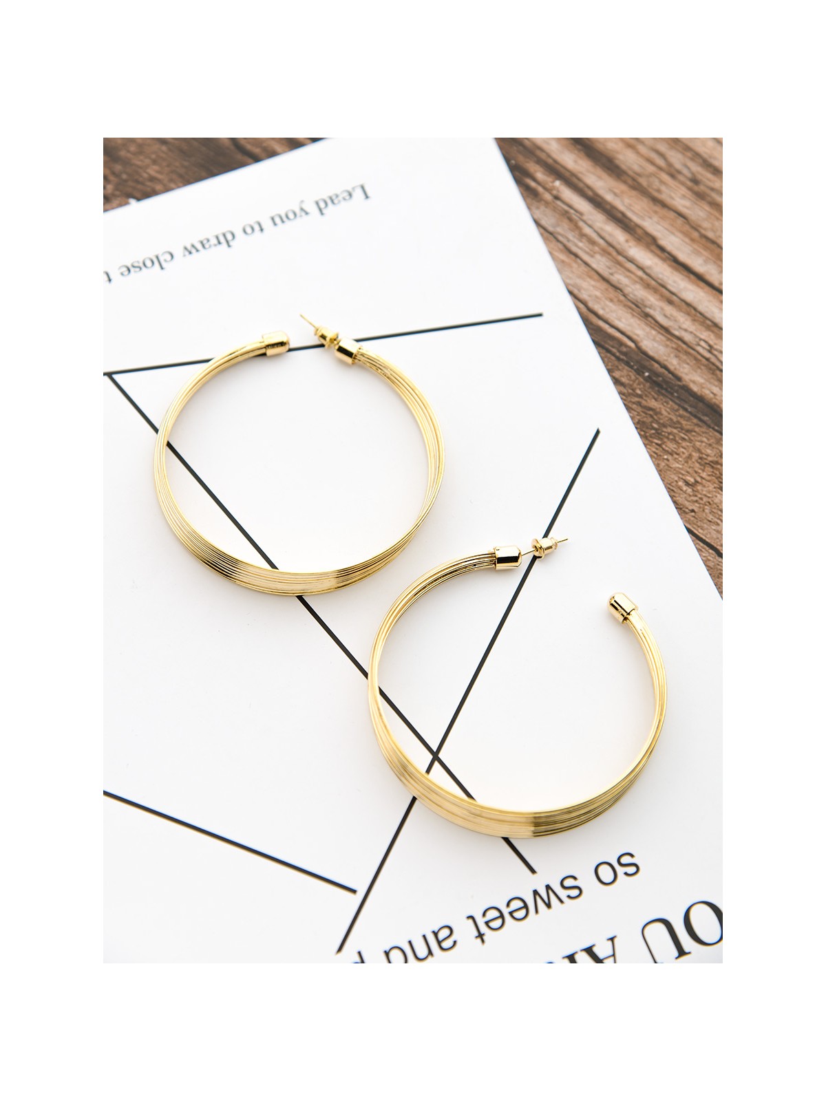 The Layered Oversized Hoops - Golden