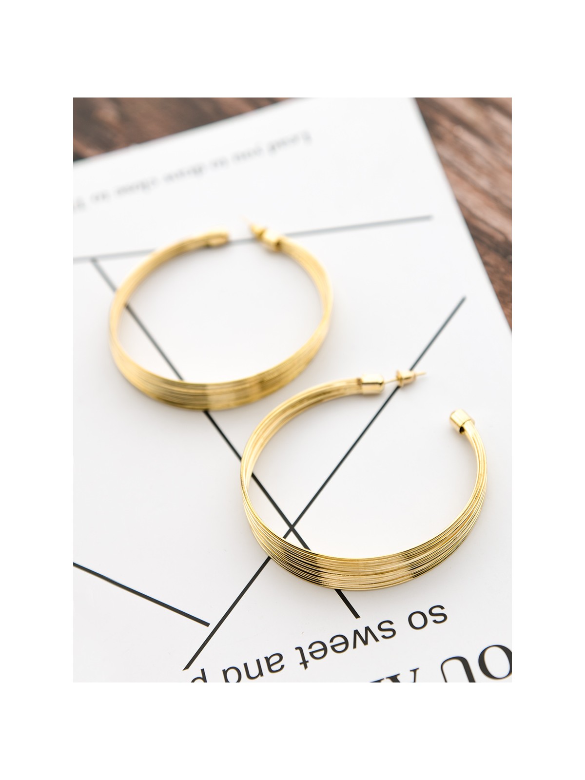 The Layered Oversized Hoops - Golden