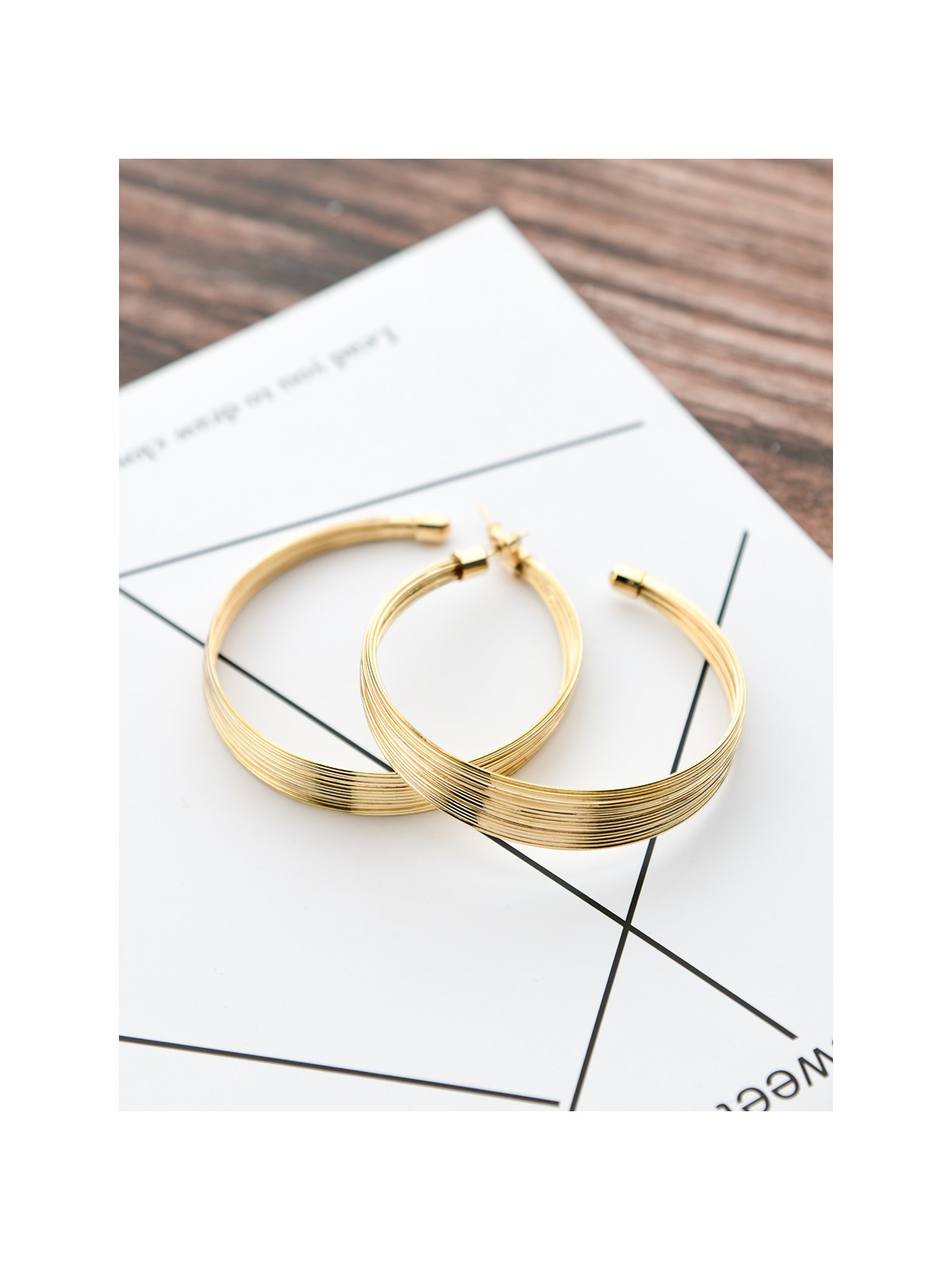 The Layered Oversized Hoops - Golden