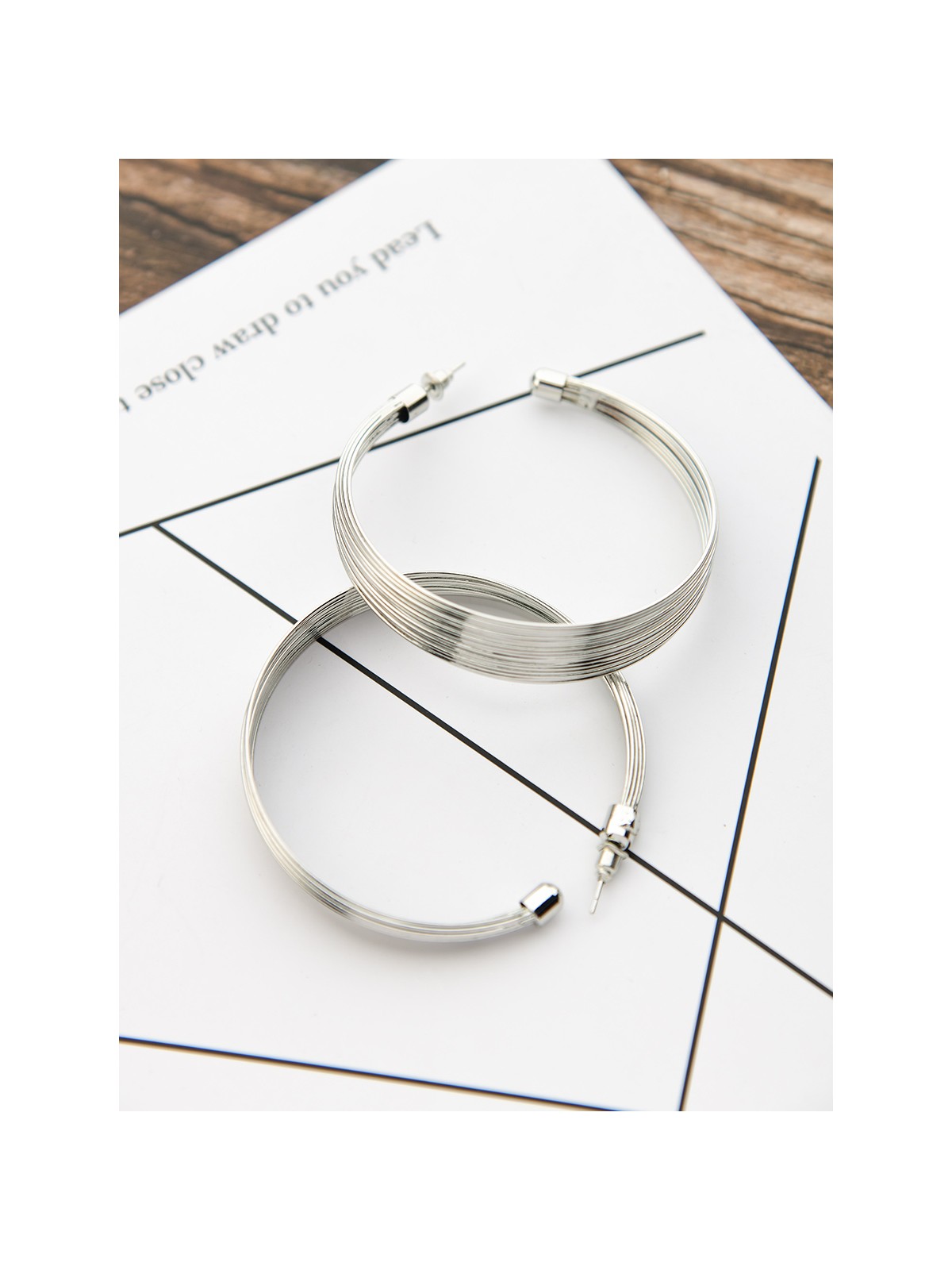 The Layered Oversized Hoops - Silver