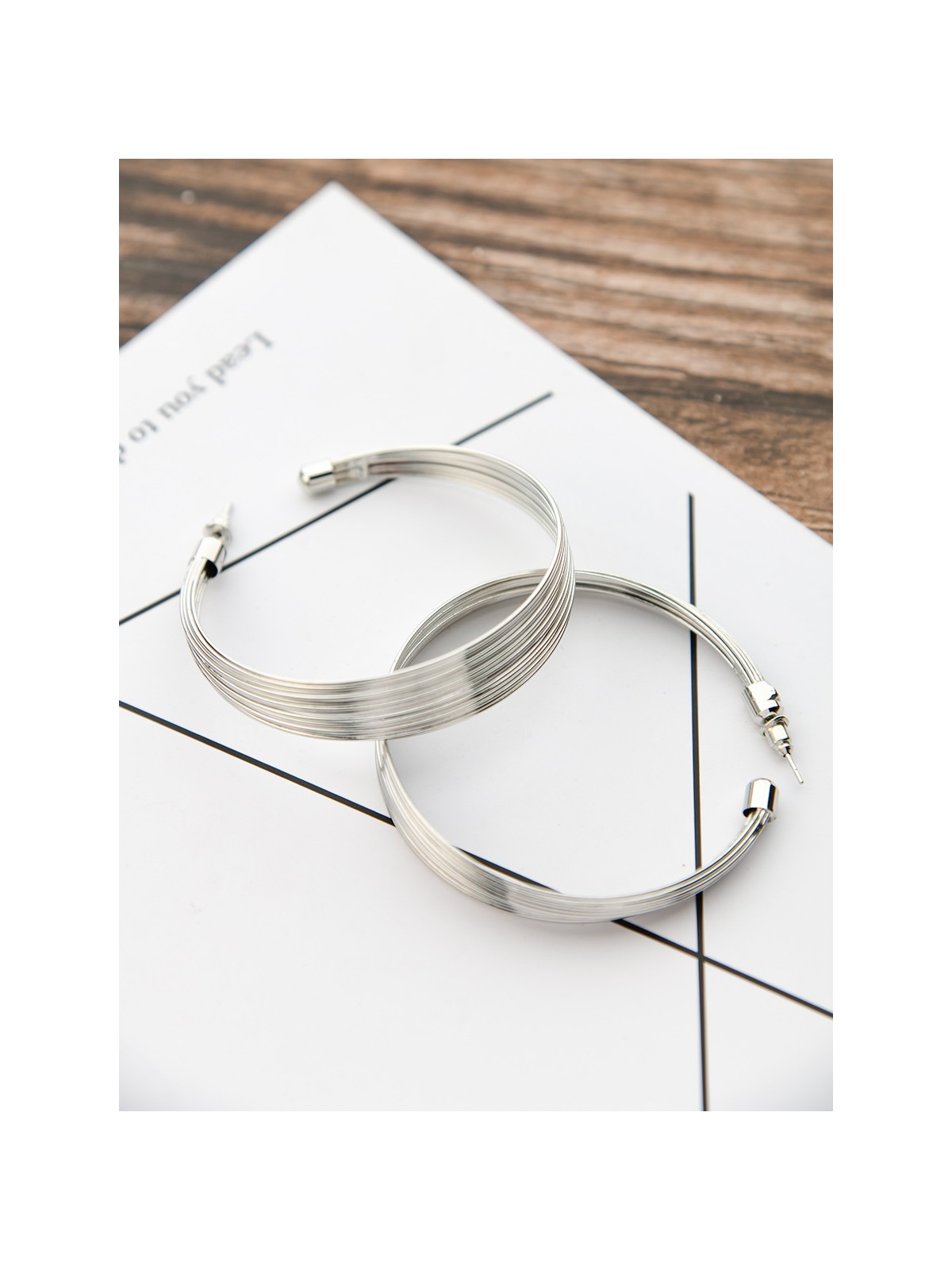 The Layered Oversized Hoops - Silver