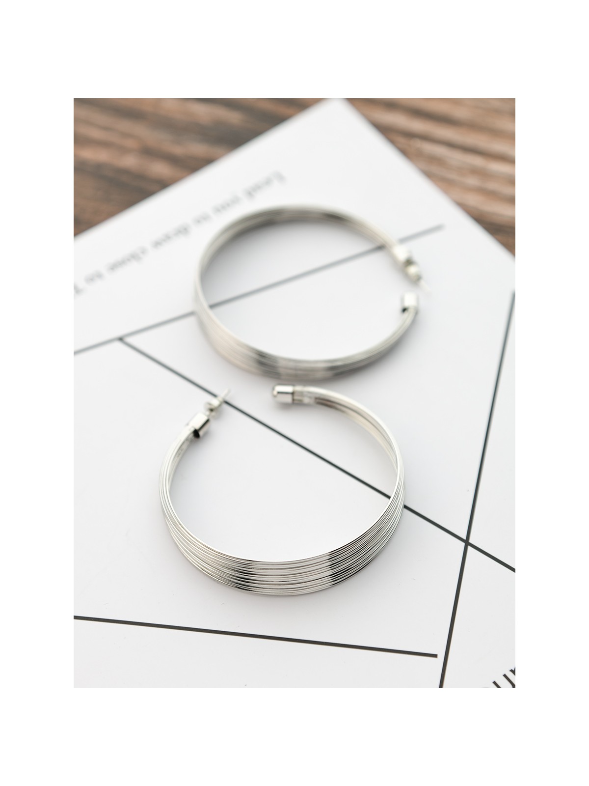 The Layered Oversized Hoops - Silver