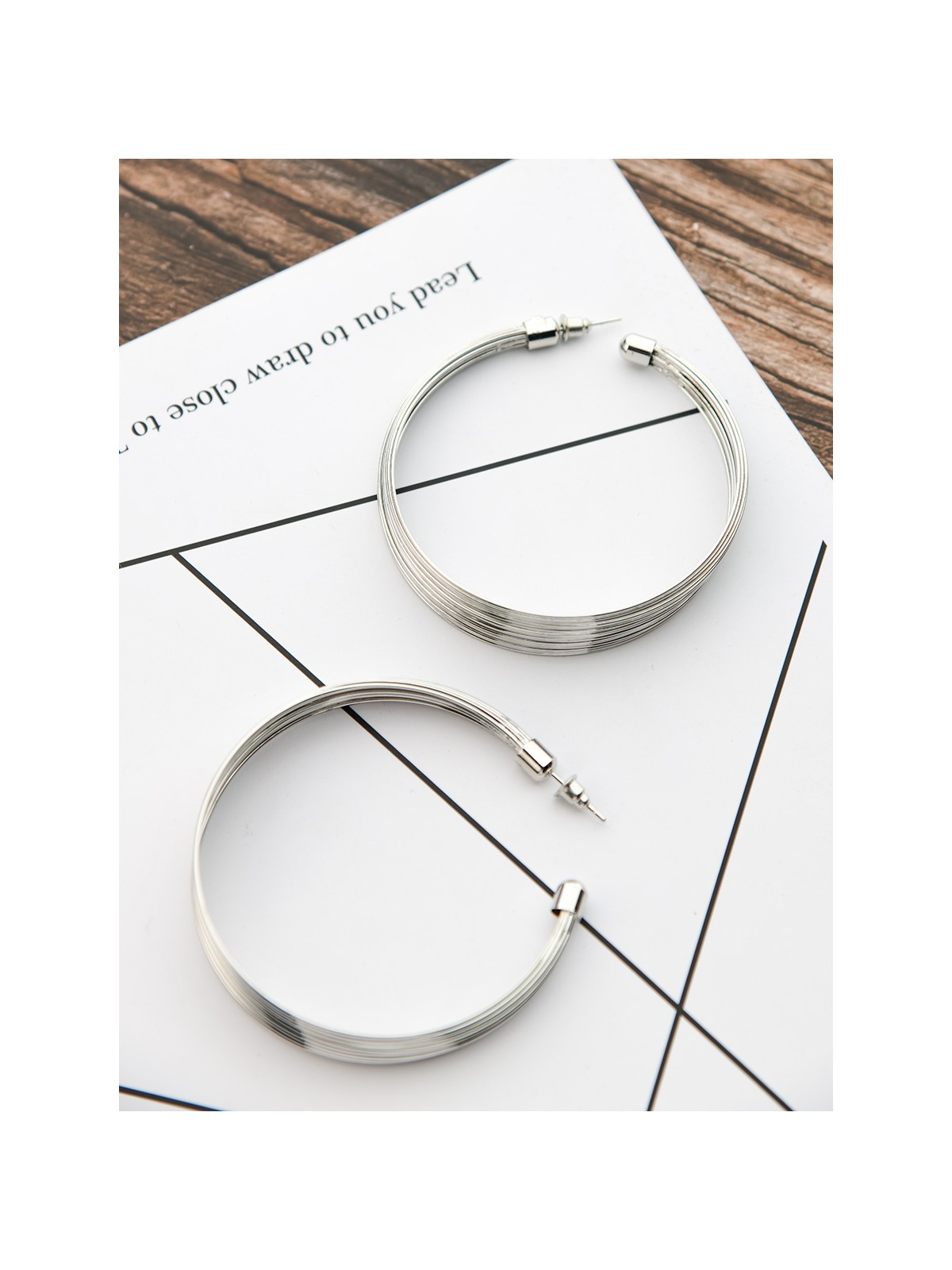 The Layered Oversized Hoops - Silver