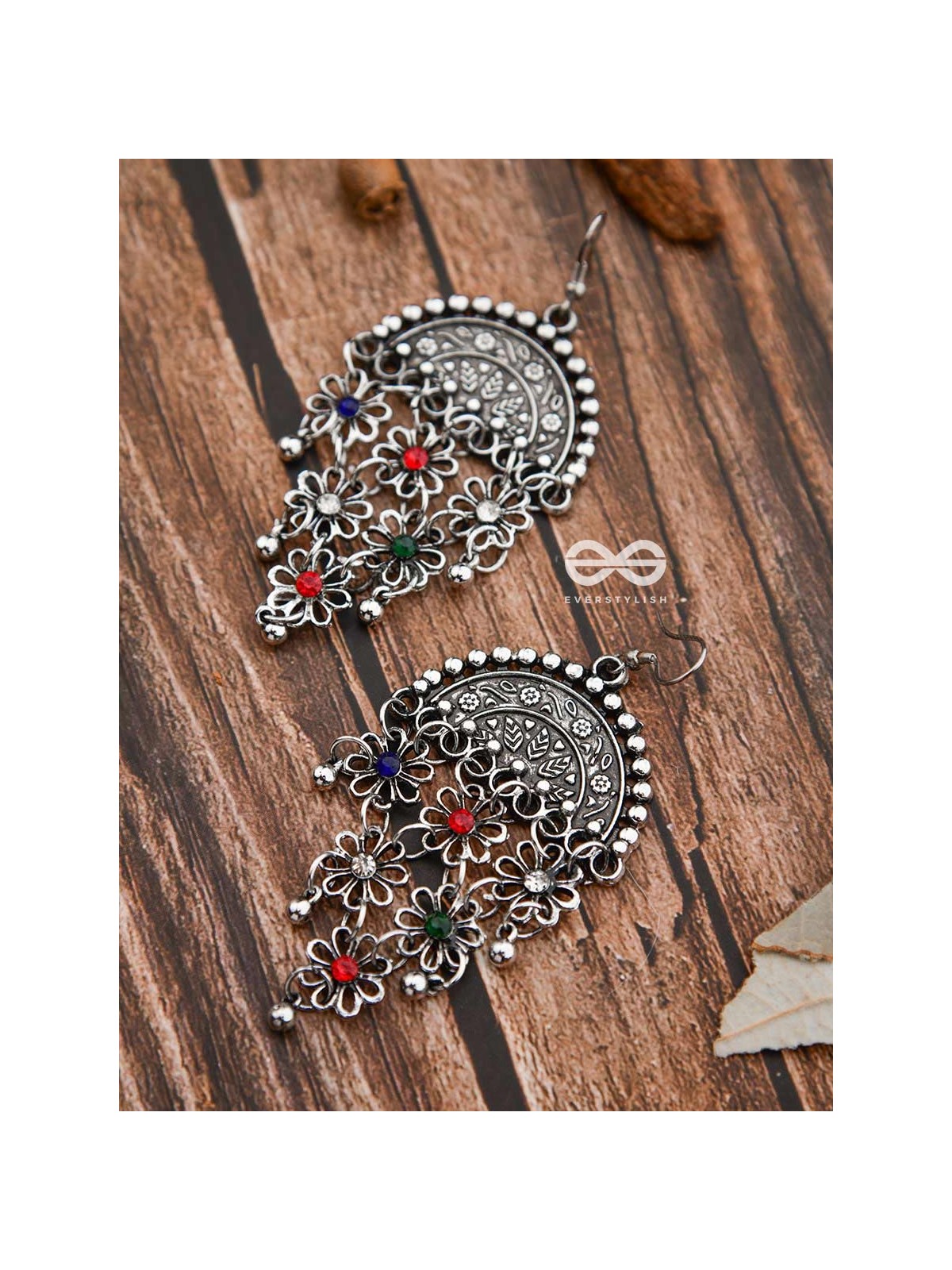 The Ethnic Ecstasy - Oxidised Boho Earrings