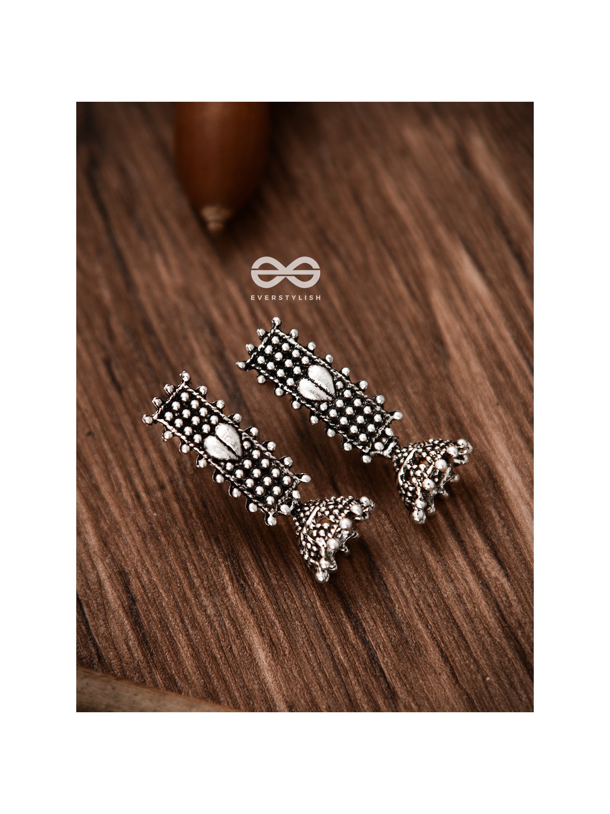 The Bohemian Heart Jhumkis - Tiny Trinket Earrings