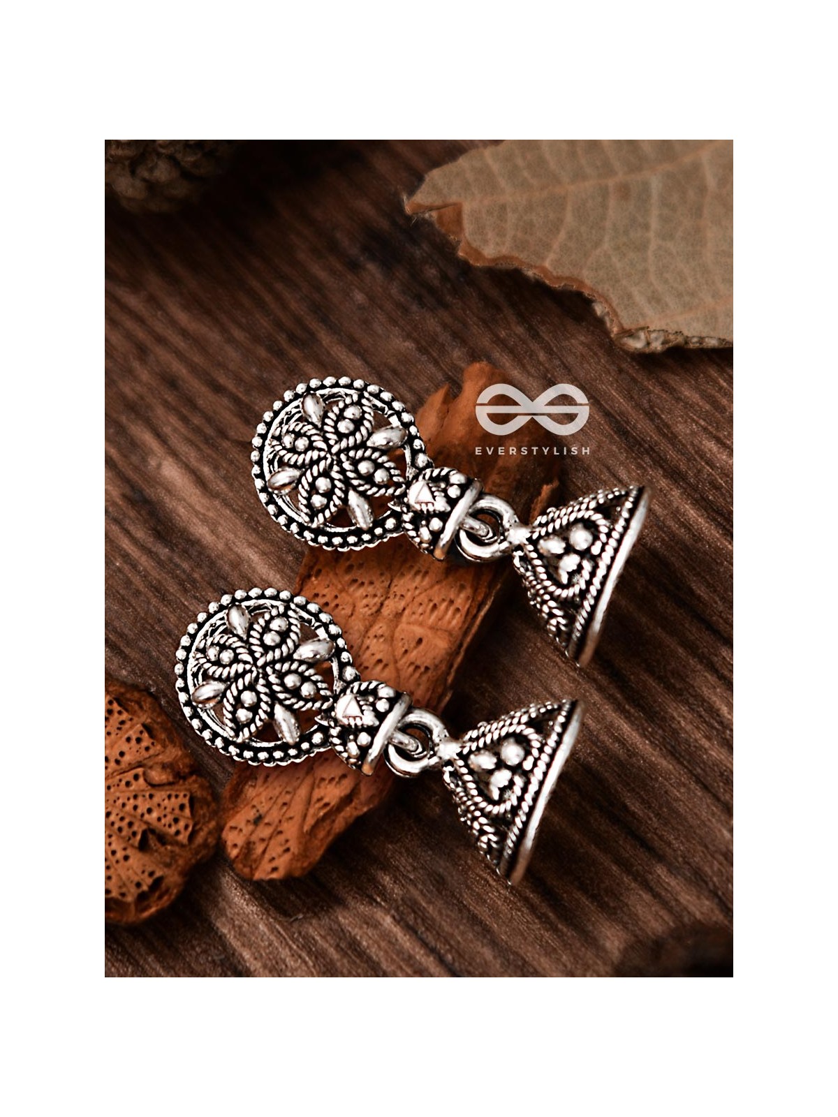 The Little Circled Jhumkis - Tiny Trinket Earrings