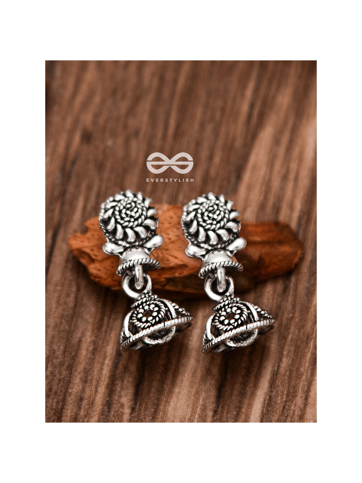 The Little Artwork Jhumki - Tiny Trinket Earrings
