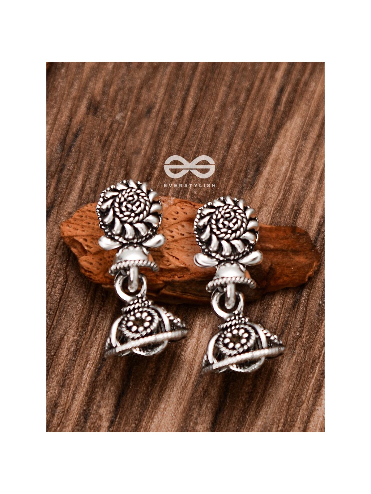 The Little Artwork Jhumki - Tiny Trinket Earrings