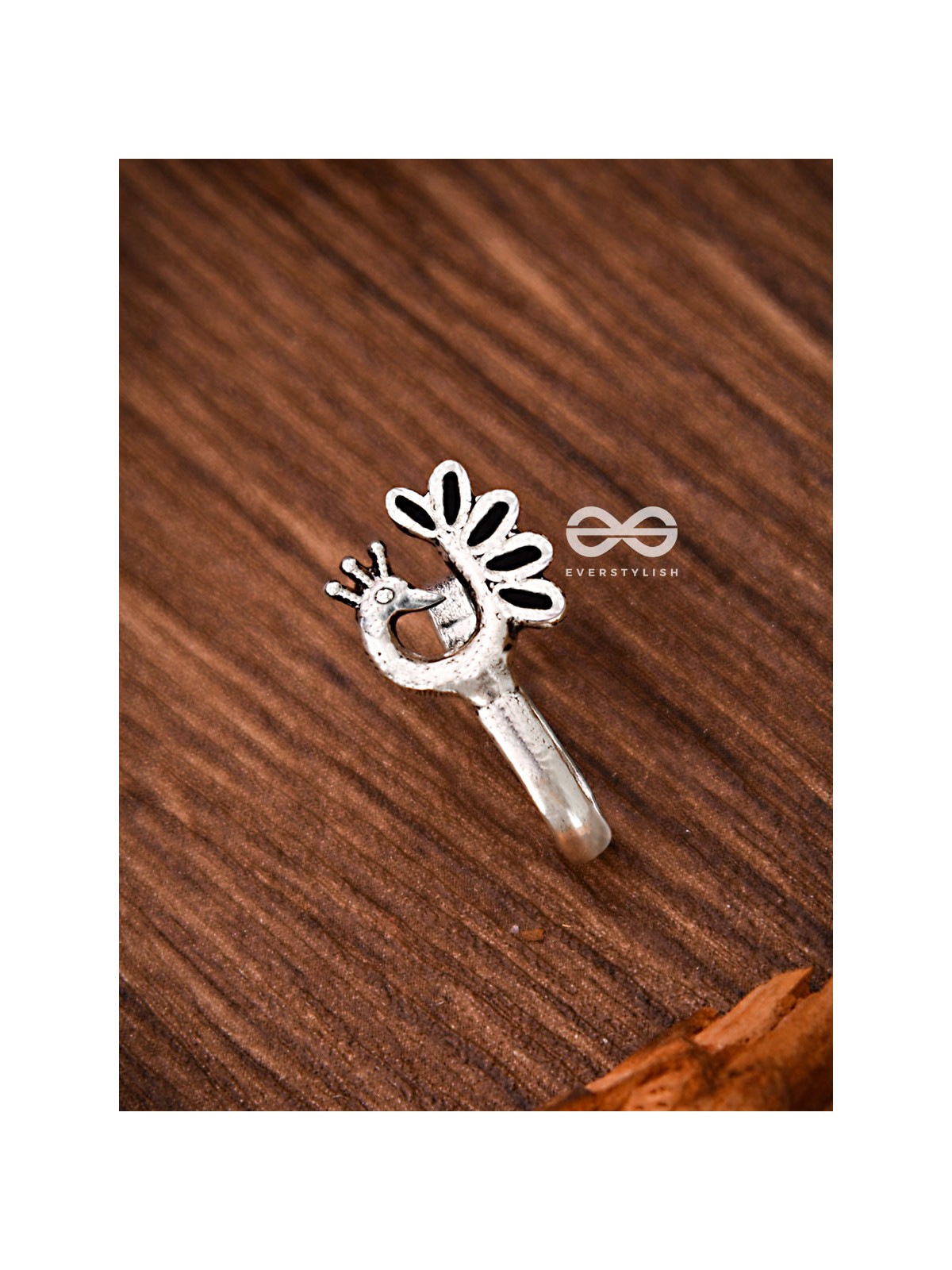 The Little Fanning Peacock Non-piercing Boho Nosepin