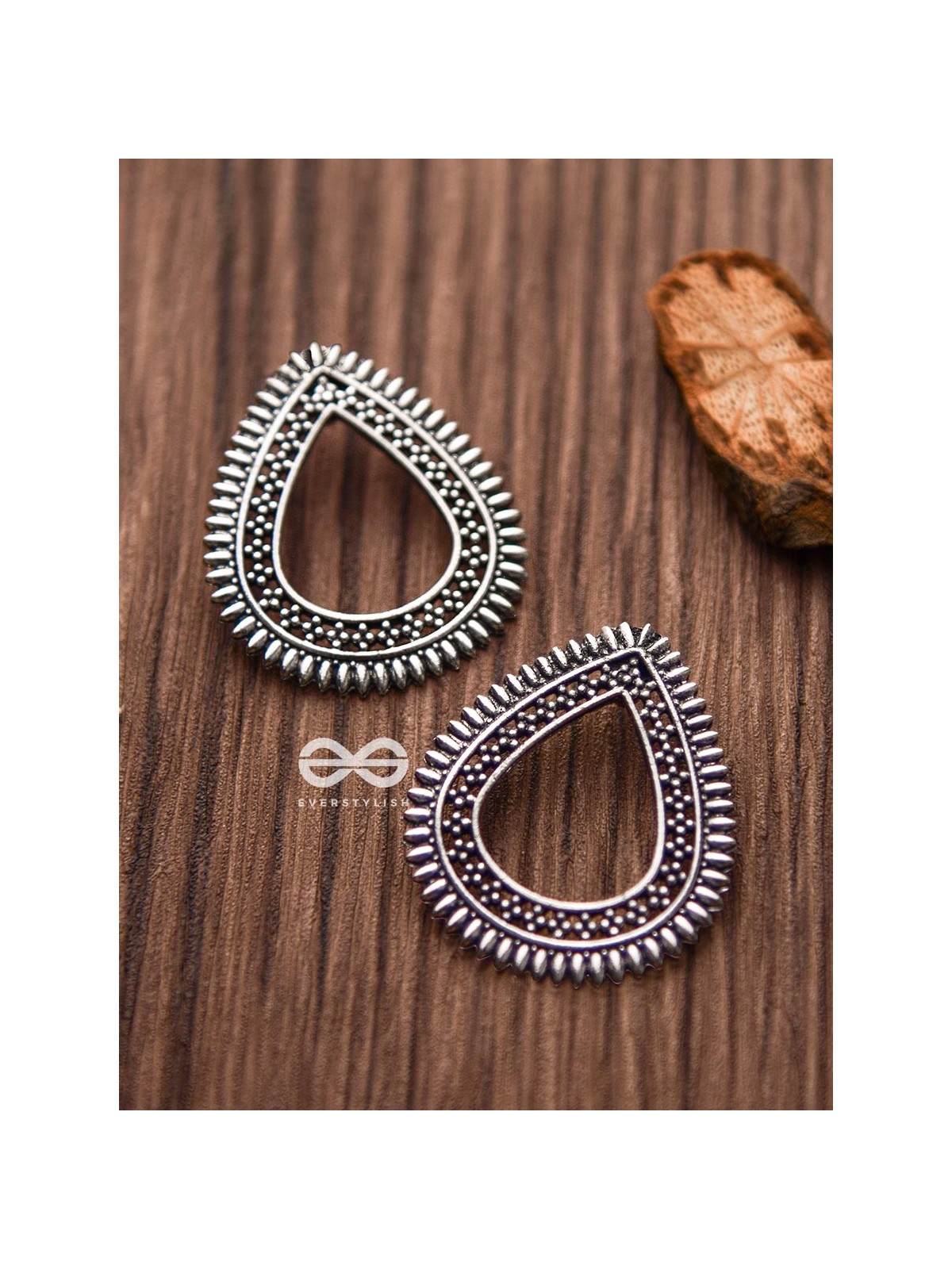 The Little Bohemian Drops - Oxidised Boho Earrings