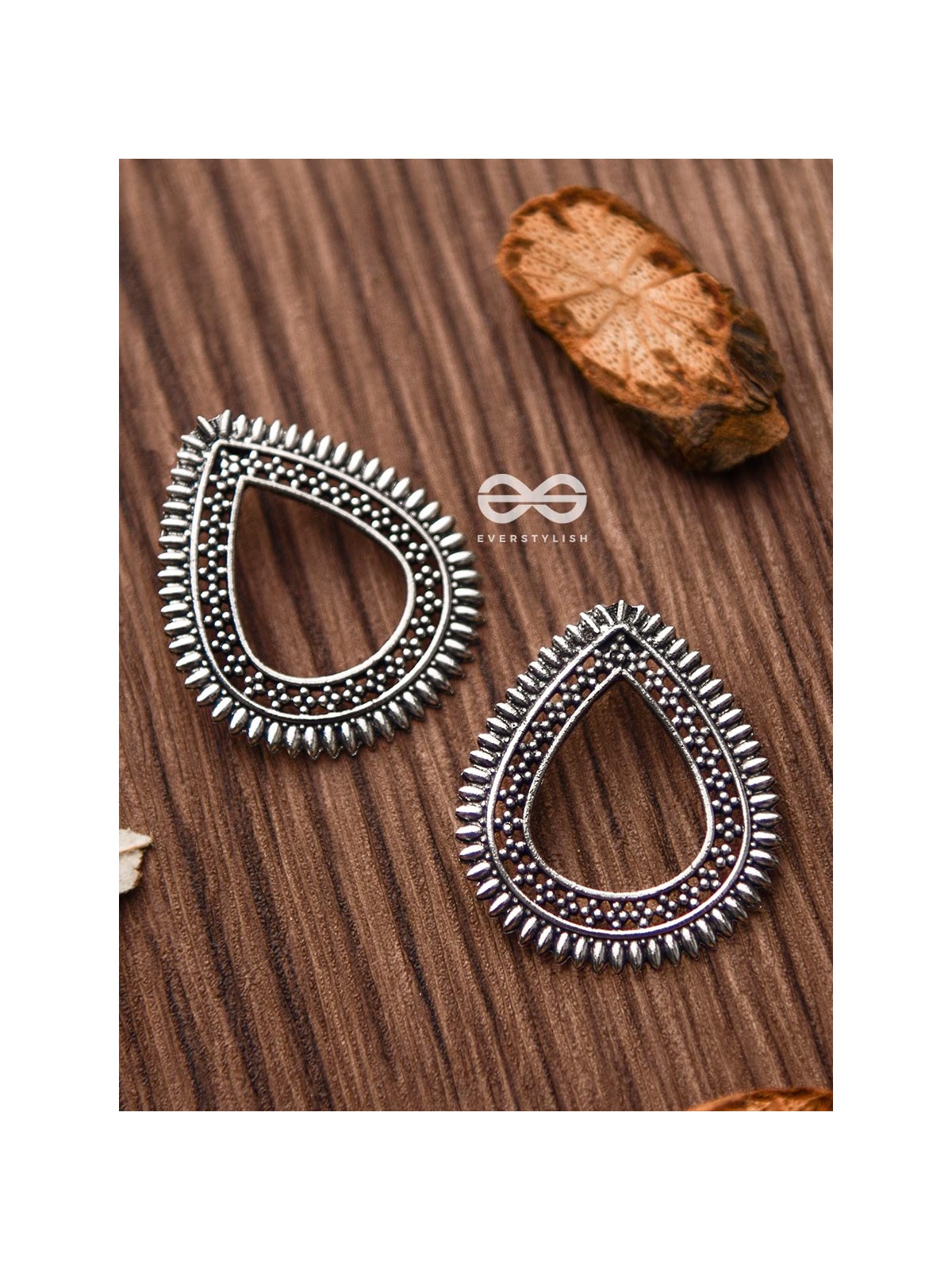 The Little Bohemian Drops - Oxidised Boho Earrings