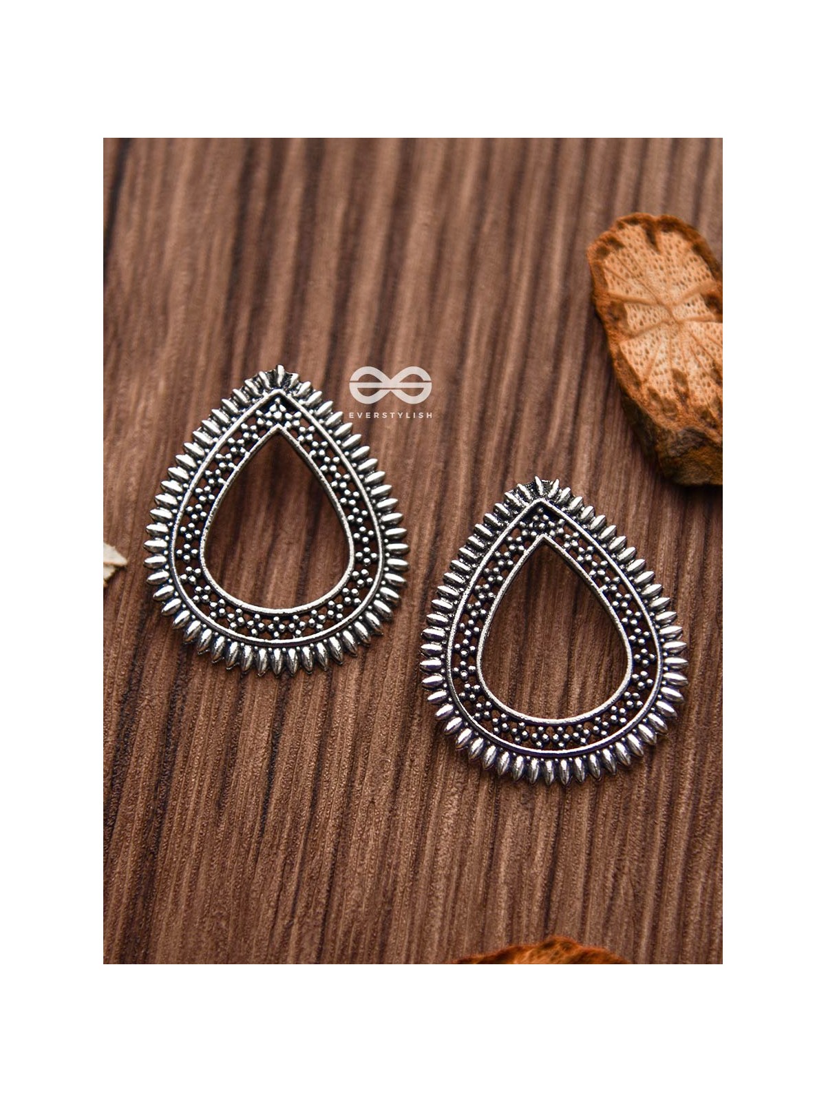 The Little Bohemian Drops - Oxidised Boho Earrings