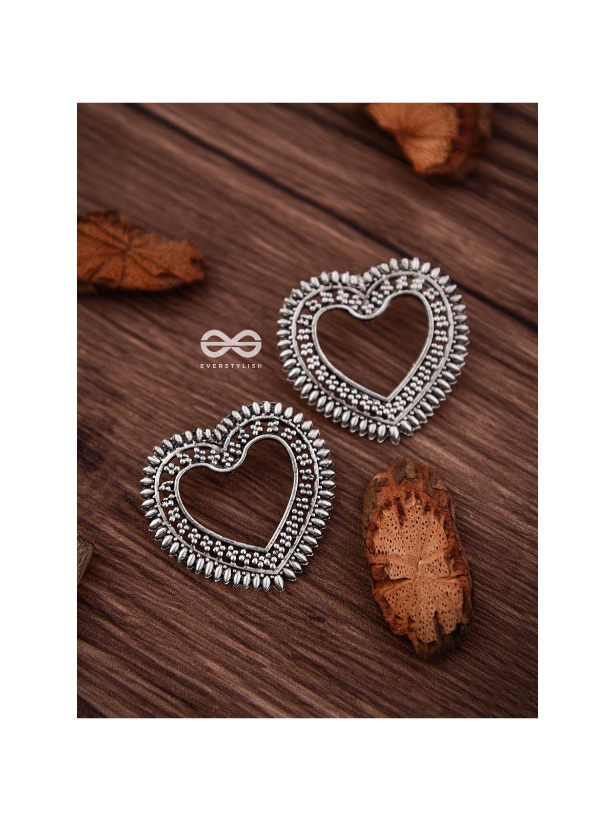 The Little Bohemian Heart - Oxidised Boho Earrings