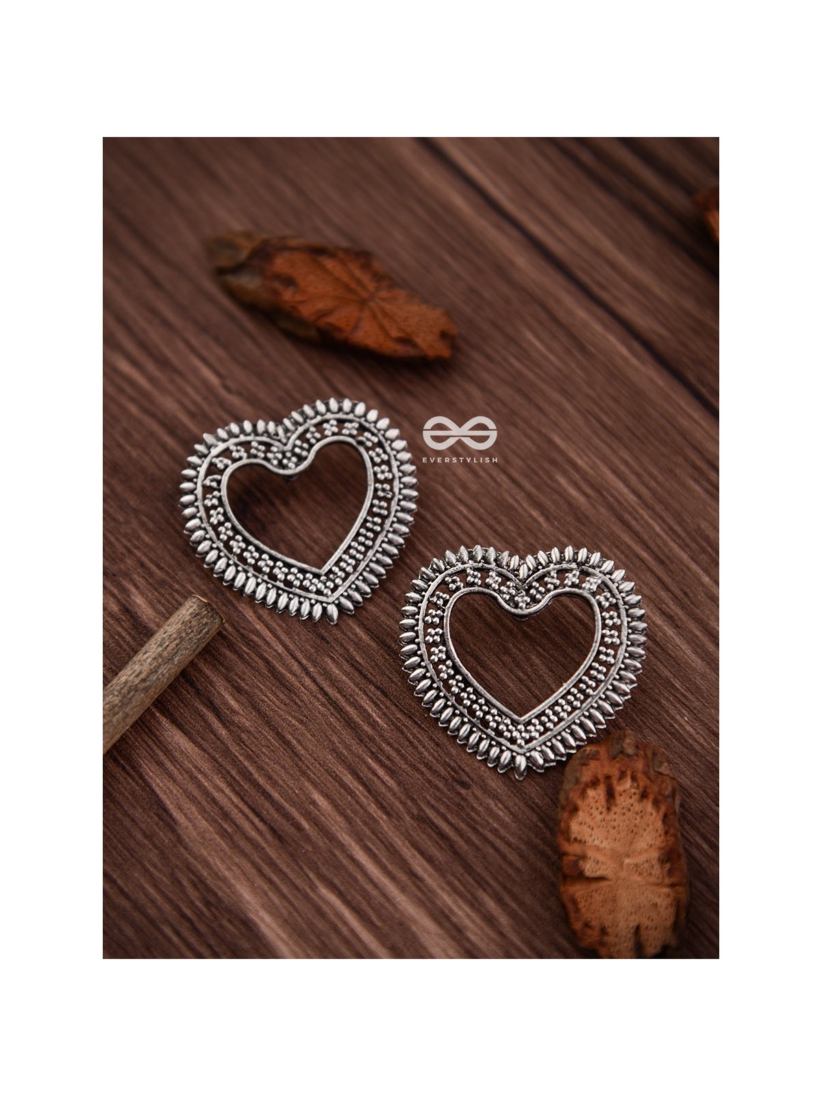 The Little Bohemian Heart - Oxidised Boho Earrings