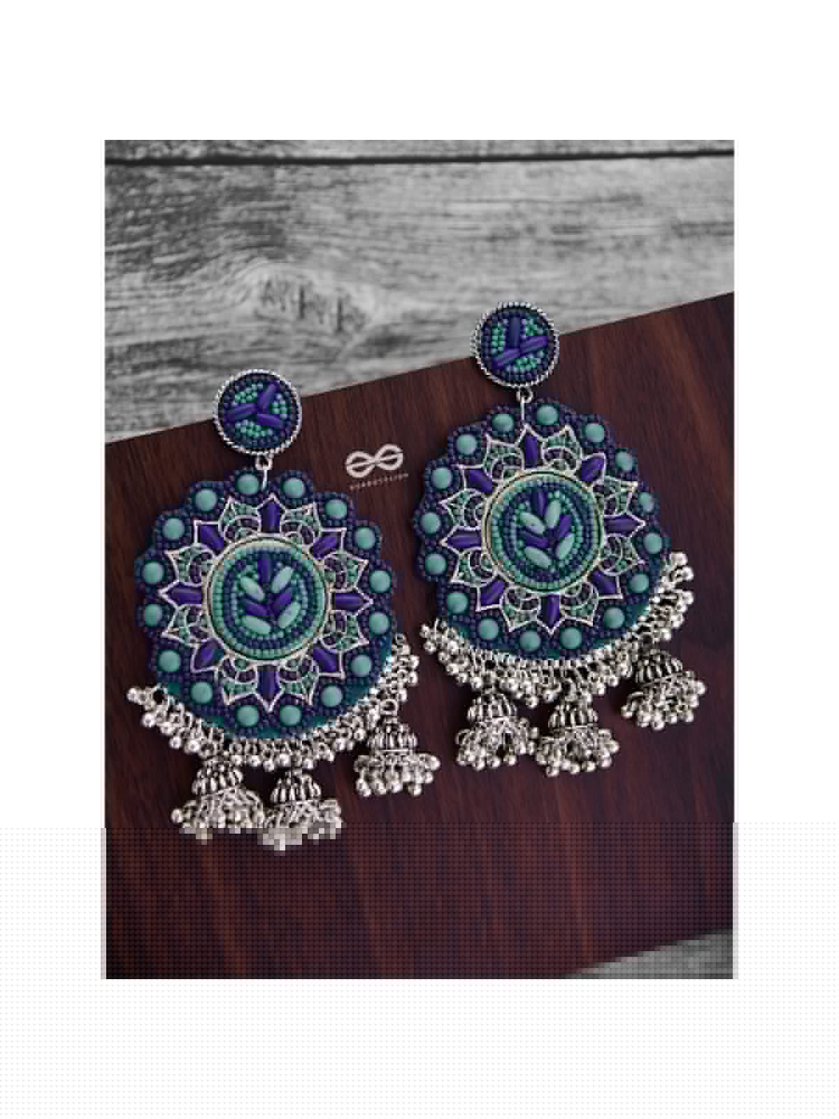 The Stunning Jaw-Droppers (Blue) - Embroidered Oxidised Collection