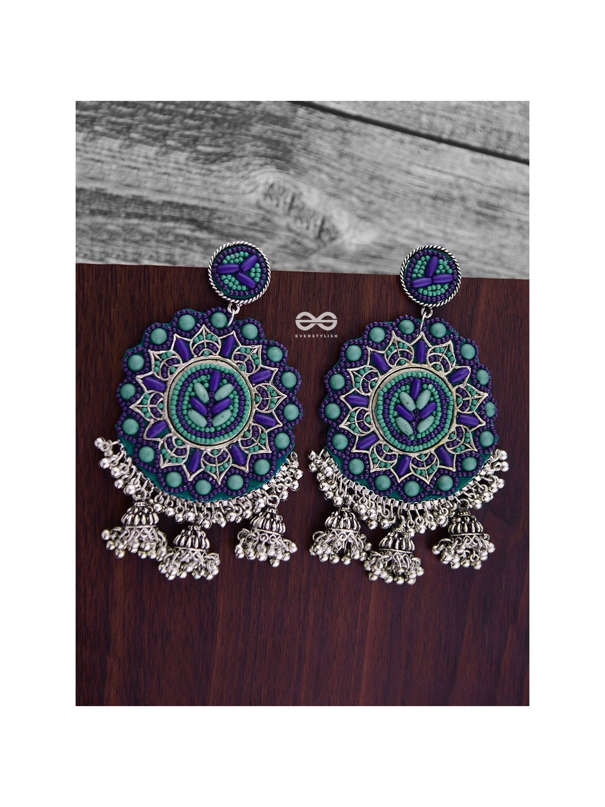 The Stunning Jaw-Droppers (Blue) - Embroidered Oxidised Collection