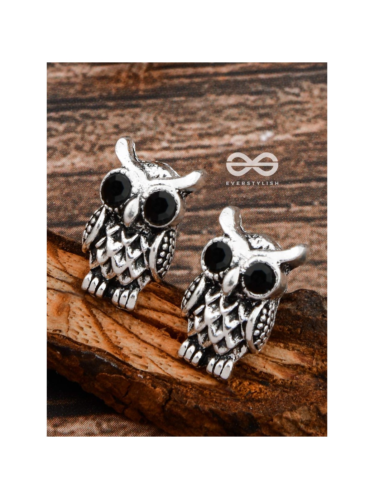 The Little Embellished Owls - Tiny Trinket Earrings