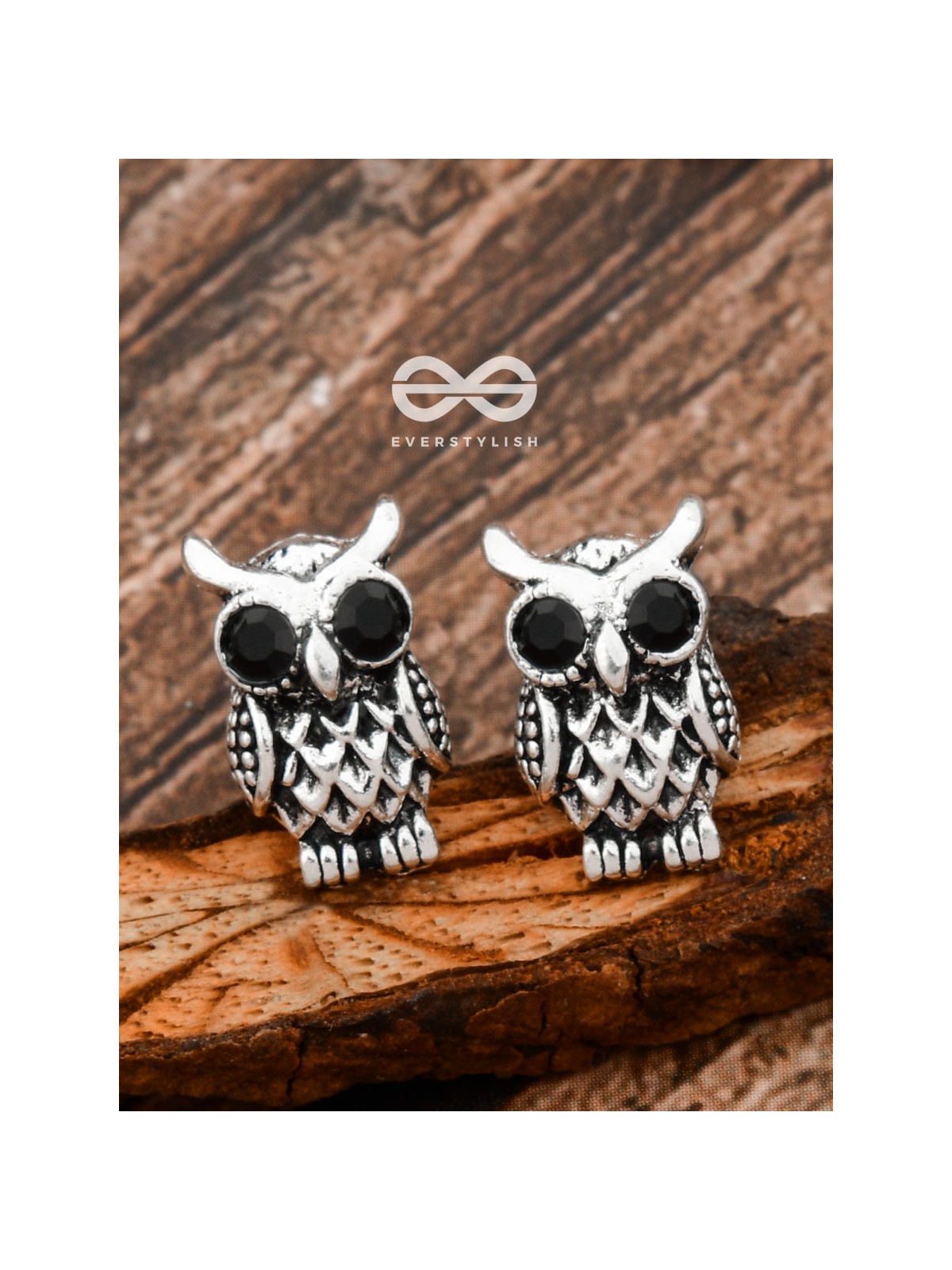 The Little Embellished Owls - Tiny Trinket Earrings