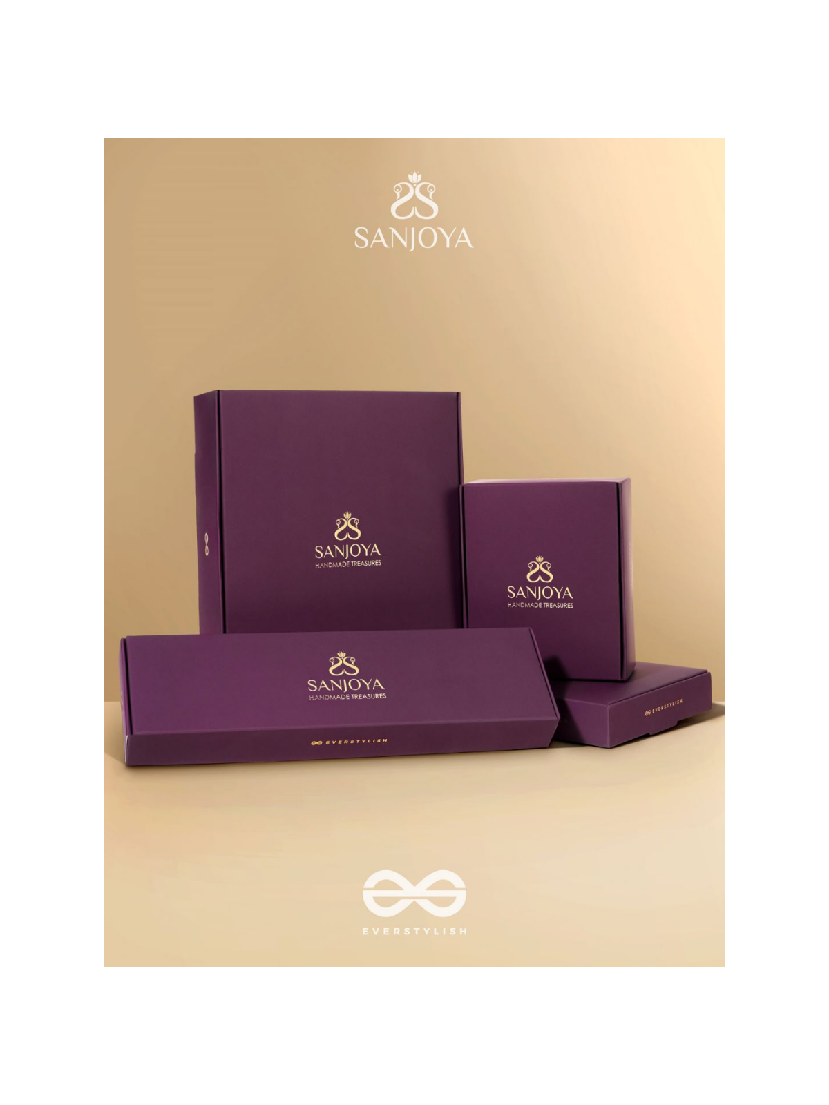 Pindalu - Majestic Plum Splendour - Beads, Sequins And Glass Drop Embroidered Earrings