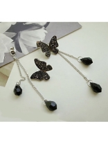 Black Butterfly fall Earrings